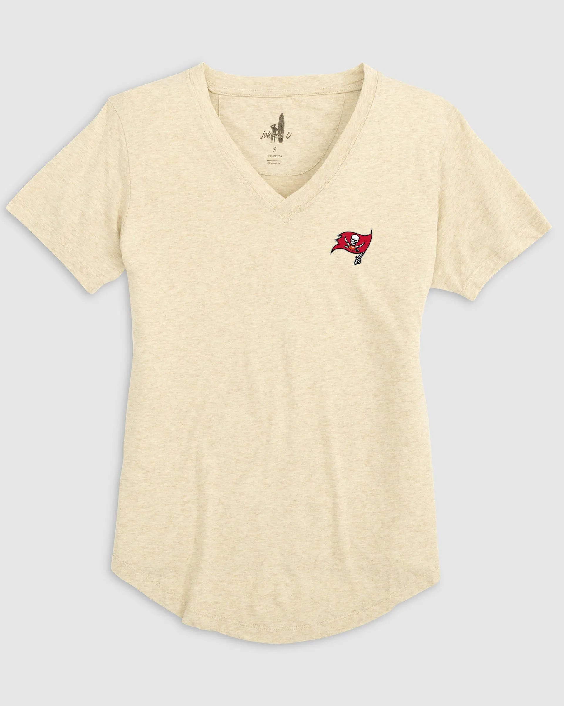 Women's Tampa Bay Buccaneers Merediths V-Neck T-Shirt sold by Johnnie-O product image thumbnail 3