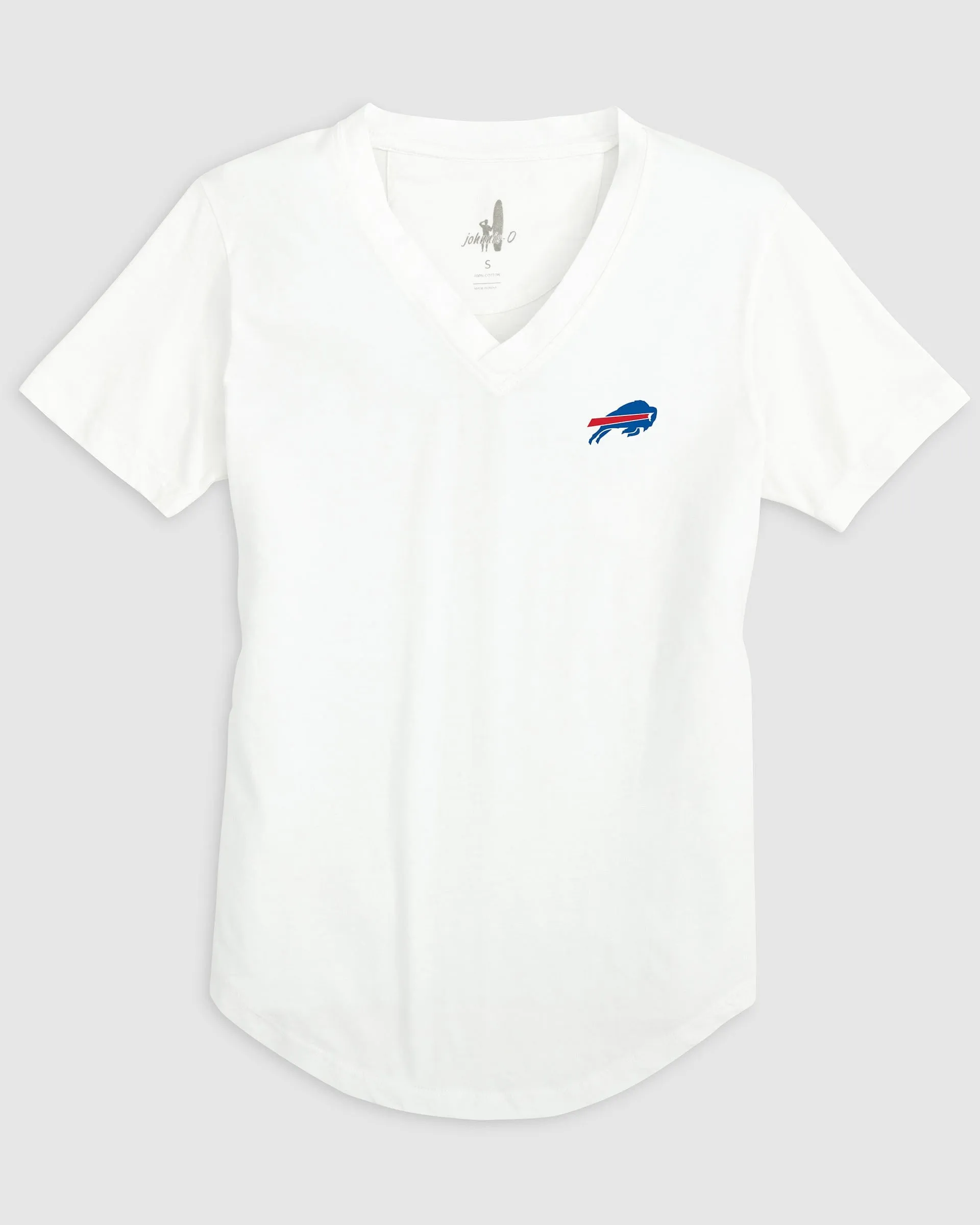 Women's Buffalo Bills Merediths V-Neck T-Shirt sold by Johnnie-O