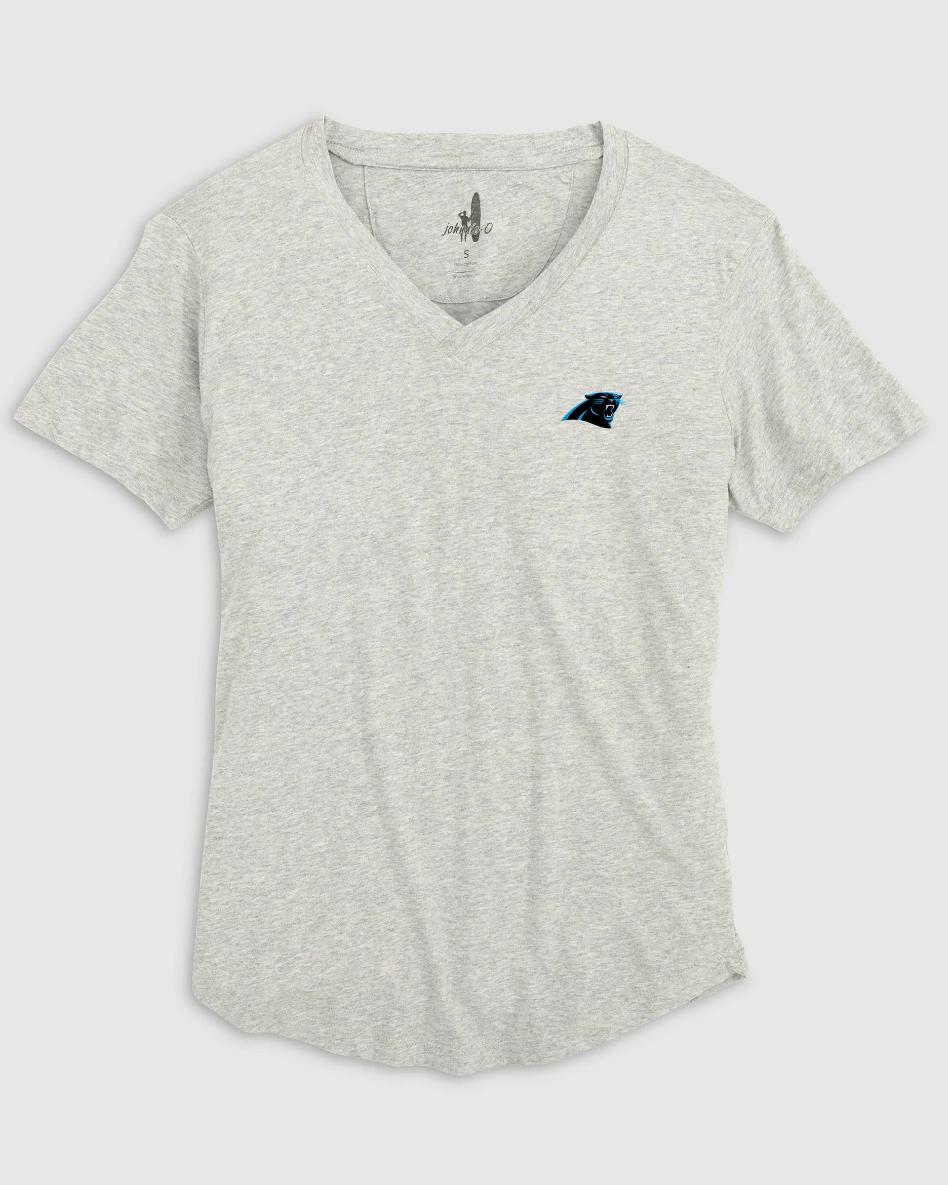 Women's Carolina Panthers Merediths V-Neck T-Shirt sold by Johnnie-O product image thumbnail 3
