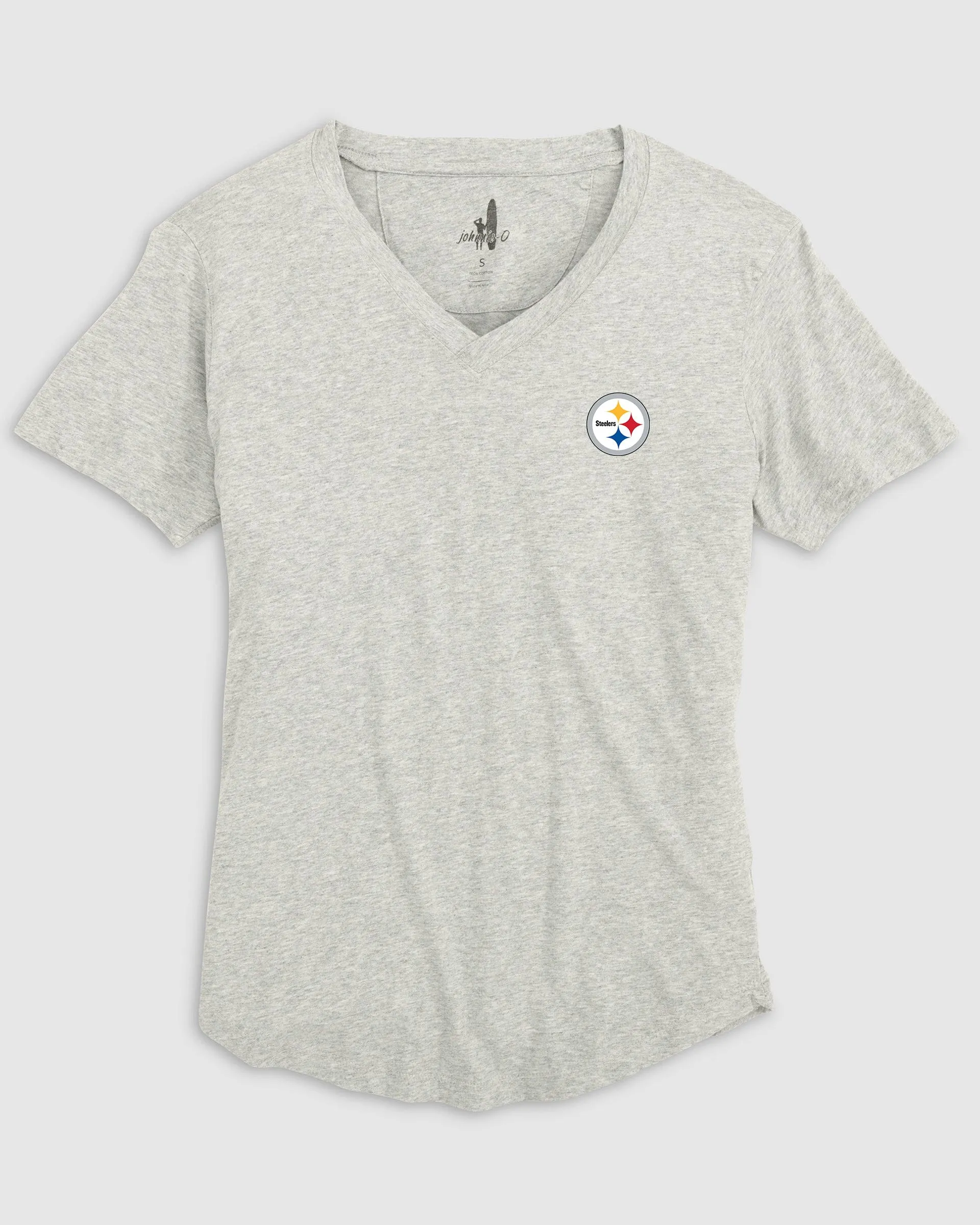 Women's Pittsburgh Steelers Merediths V-Neck T-Shirt sold by Johnnie-O product image thumbnail 3