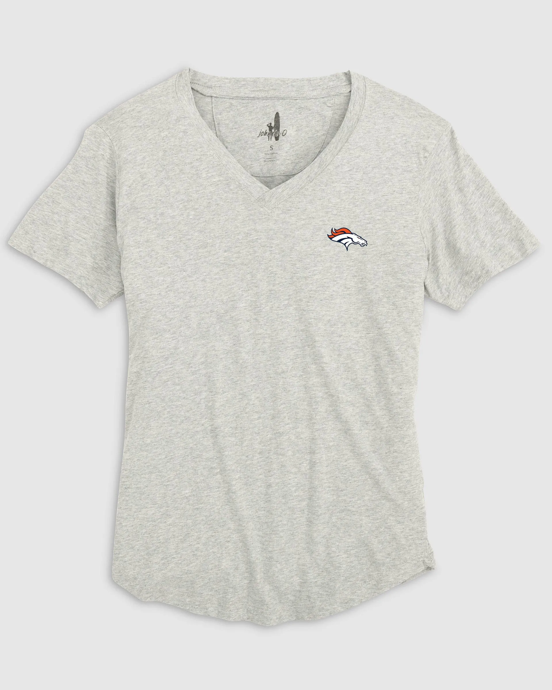 Women's Denver Broncos Merediths V-Neck T-Shirt sold by Johnnie-O product image thumbnail 4