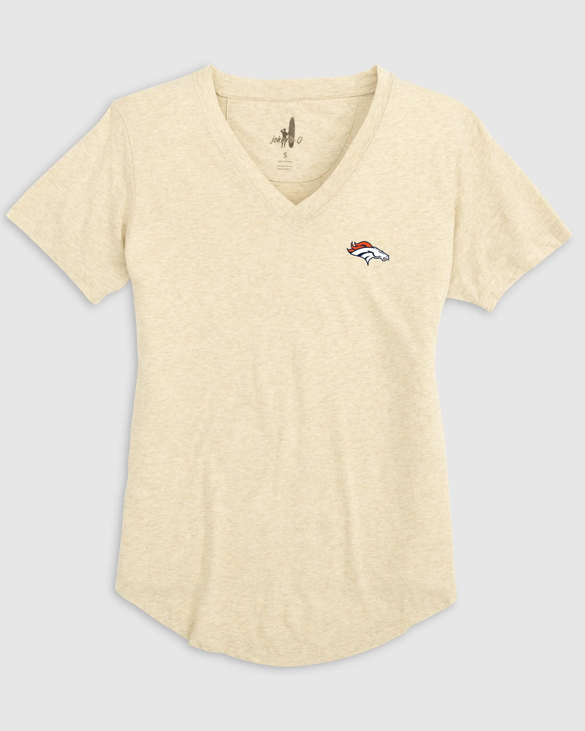 Women's Denver Broncos Merediths V-Neck T-Shirt sold by Johnnie-O product image thumbnail 3