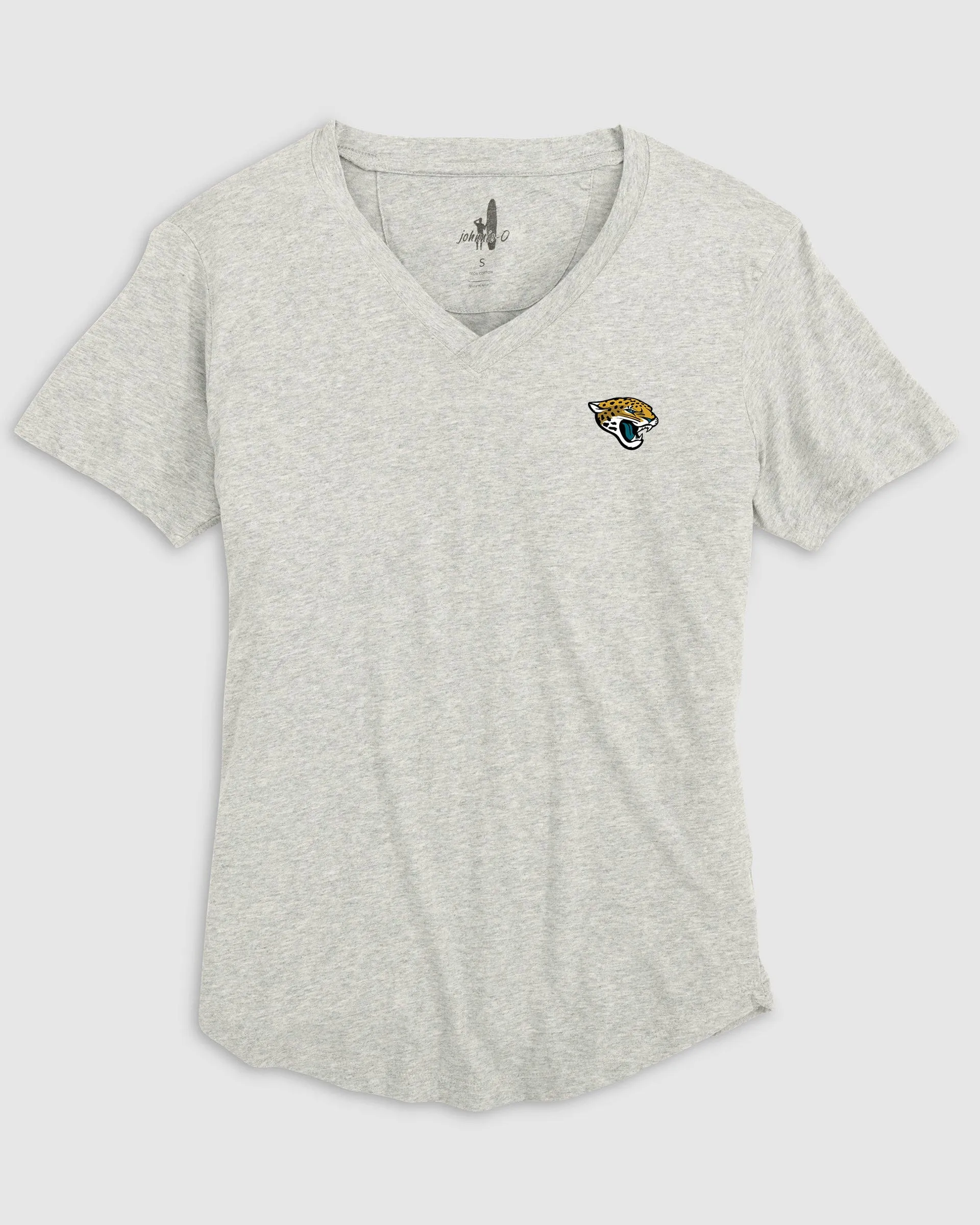 Women's Jacksonville Jaguars Merediths V-Neck T-Shirt sold by Johnnie-O product image thumbnail 3