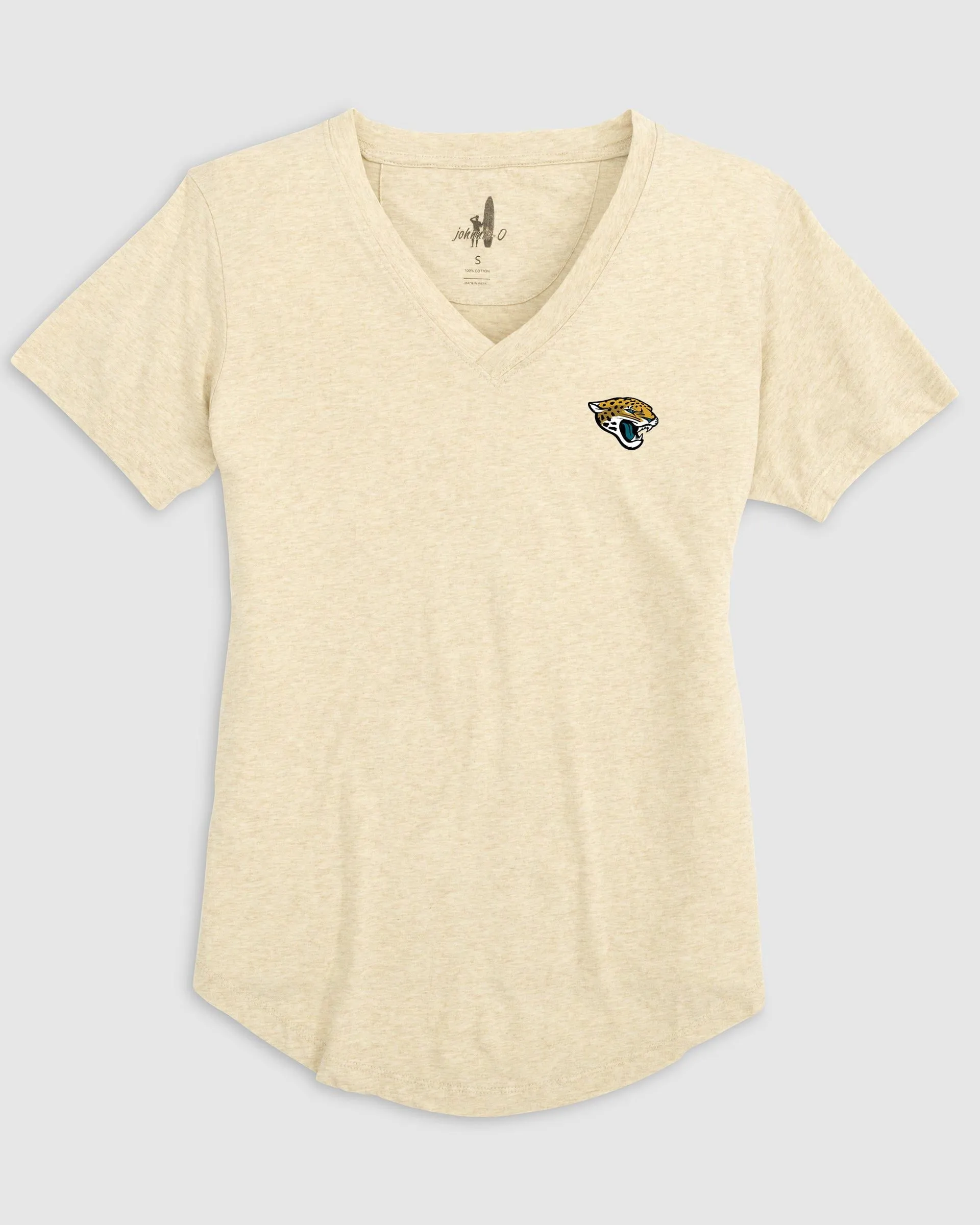 Women's Jacksonville Jaguars Merediths V-Neck T-Shirt sold by Johnnie-O product image thumbnail 2