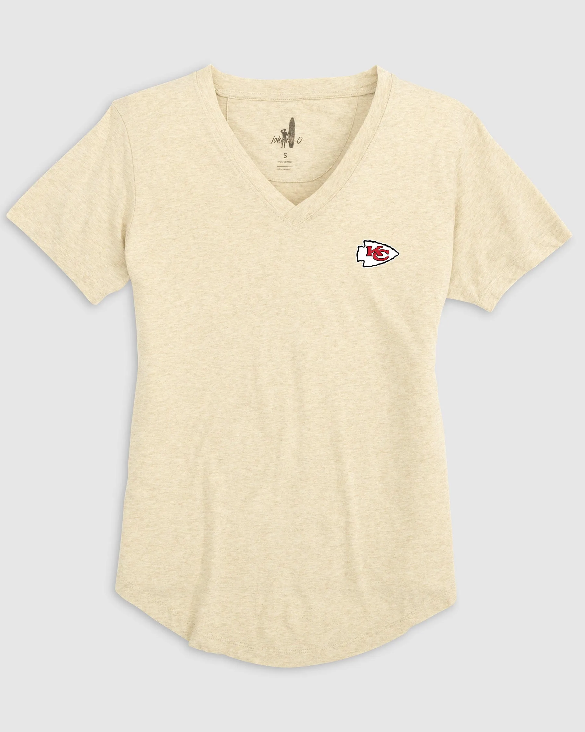 Women's Kansas City Chiefs Merediths V-Neck T-Shirt sold by Johnnie-O product image thumbnail 3