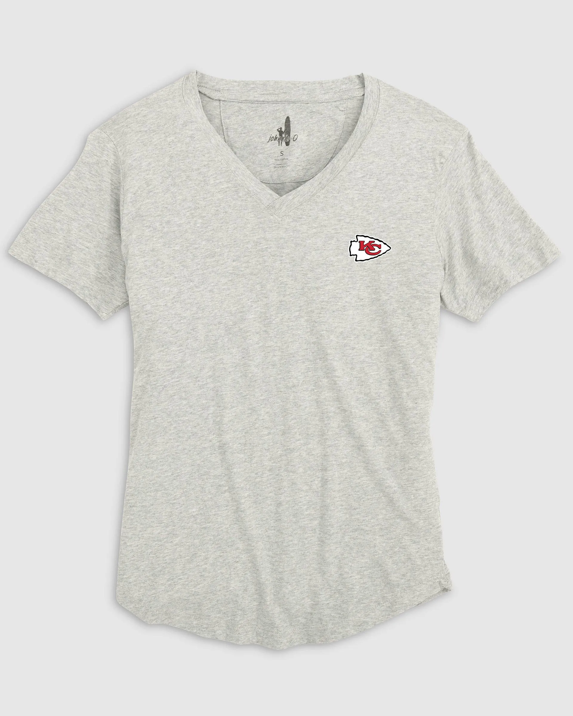 Women's Kansas City Chiefs Merediths V-Neck T-Shirt sold by Johnnie-O product image thumbnail 4