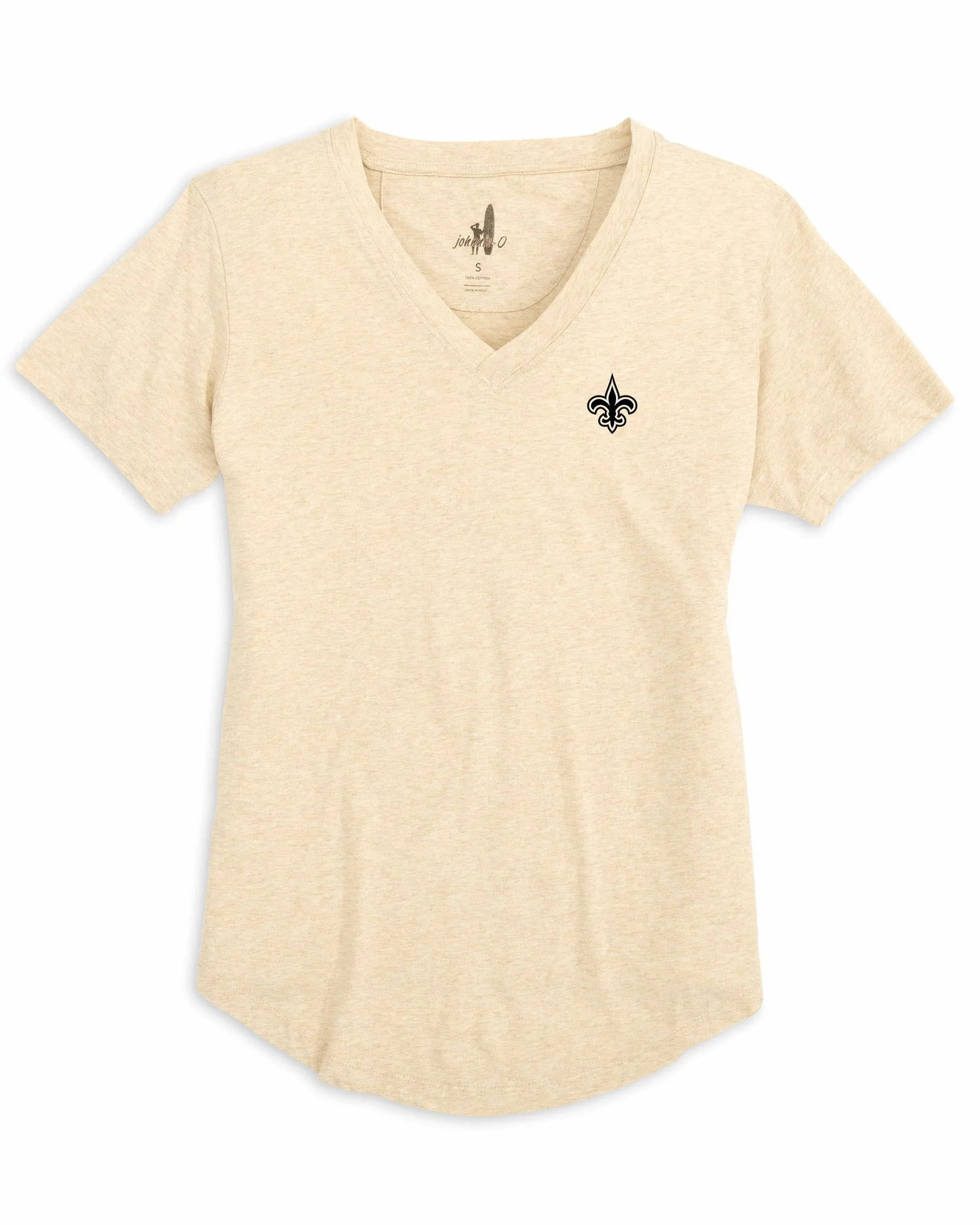 Women's New Orleans Saints Merediths V-Neck T-Shirt sold by Johnnie-O product image thumbnail 3