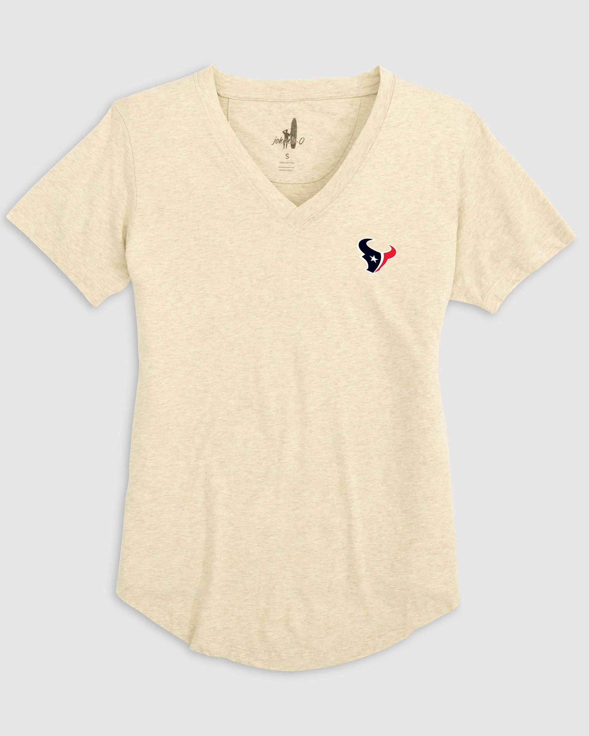 Women's Houston Texans Merediths V-Neck T-Shirt sold by Johnnie-O product image thumbnail 3