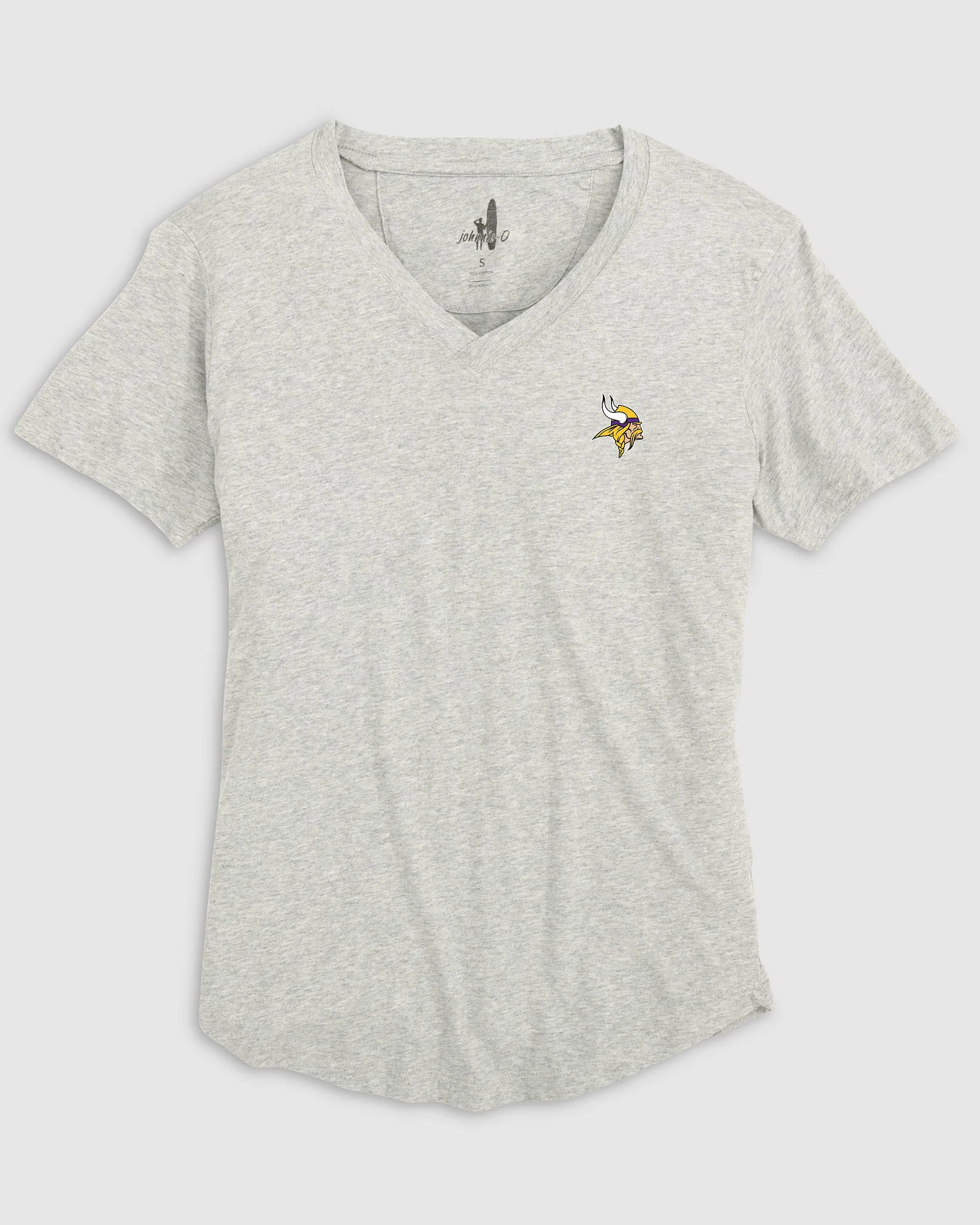 Women's Minnesota Vikings Merediths V-Neck T-Shirt sold by Johnnie-O product image thumbnail 4