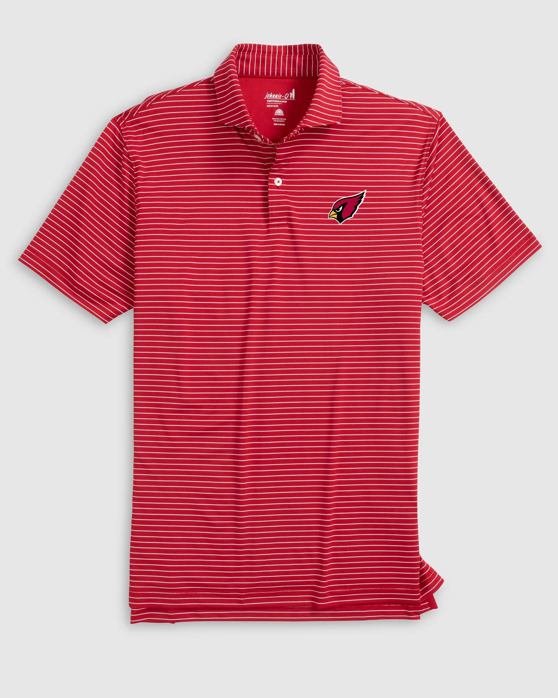 Arizona Cardinals Beau Striped Performance Jersey Polo sold by Johnnie-O product image thumbnail 2