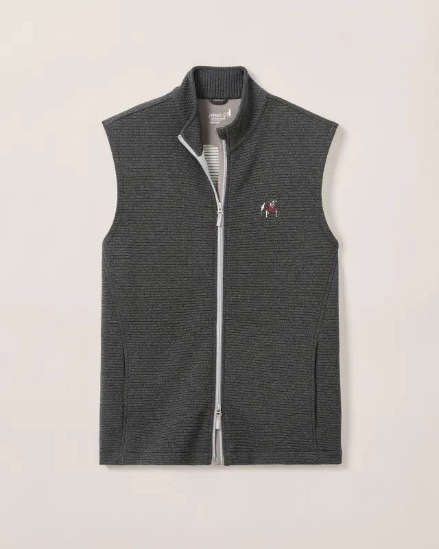 Georgia Reggie Ribbed Performance Vest sold by Johnnie-O