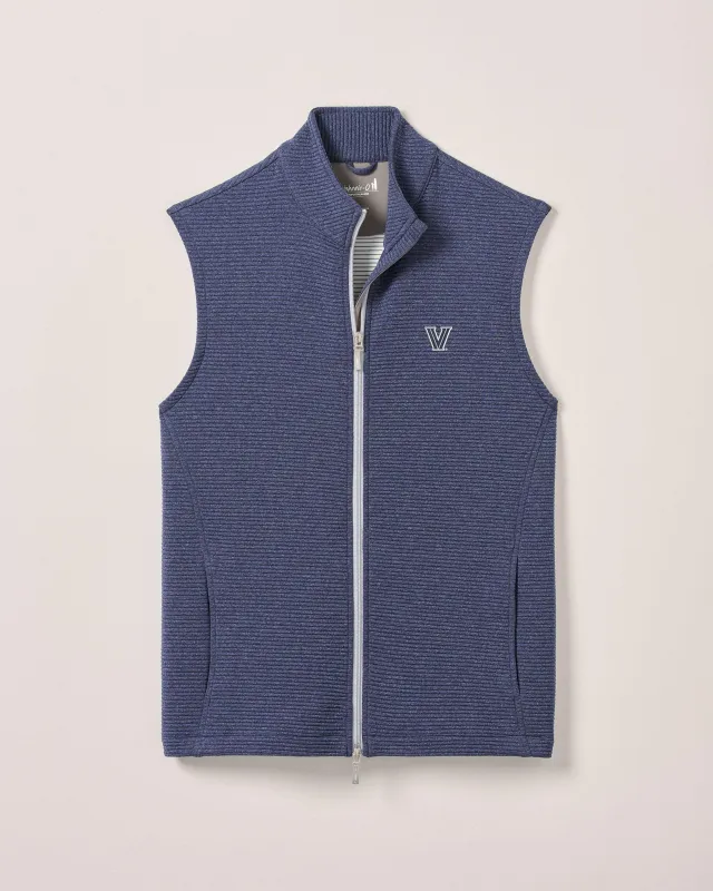 Villanova Reggie Ribbed Performance Vest made by Johnnie-O