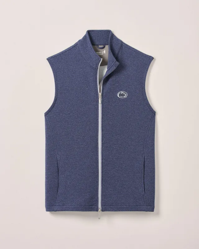 Penn State Reggie Ribbed Performance Vest sold by Johnnie-O