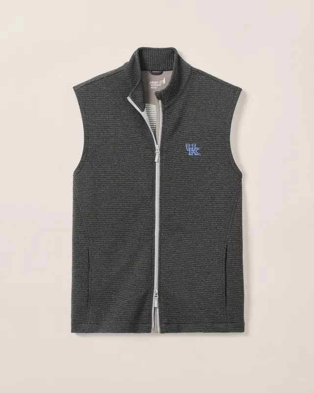 Kentucky Reggie Ribbed Performance Vest made by Johnnie-O