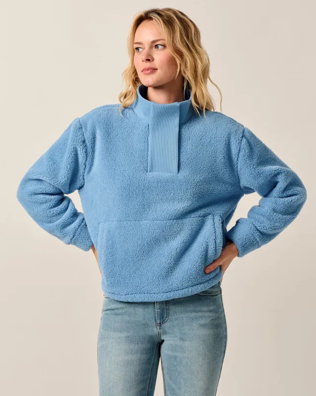 Olympia Sherpa Snap Pullover sold by Johnnie-O