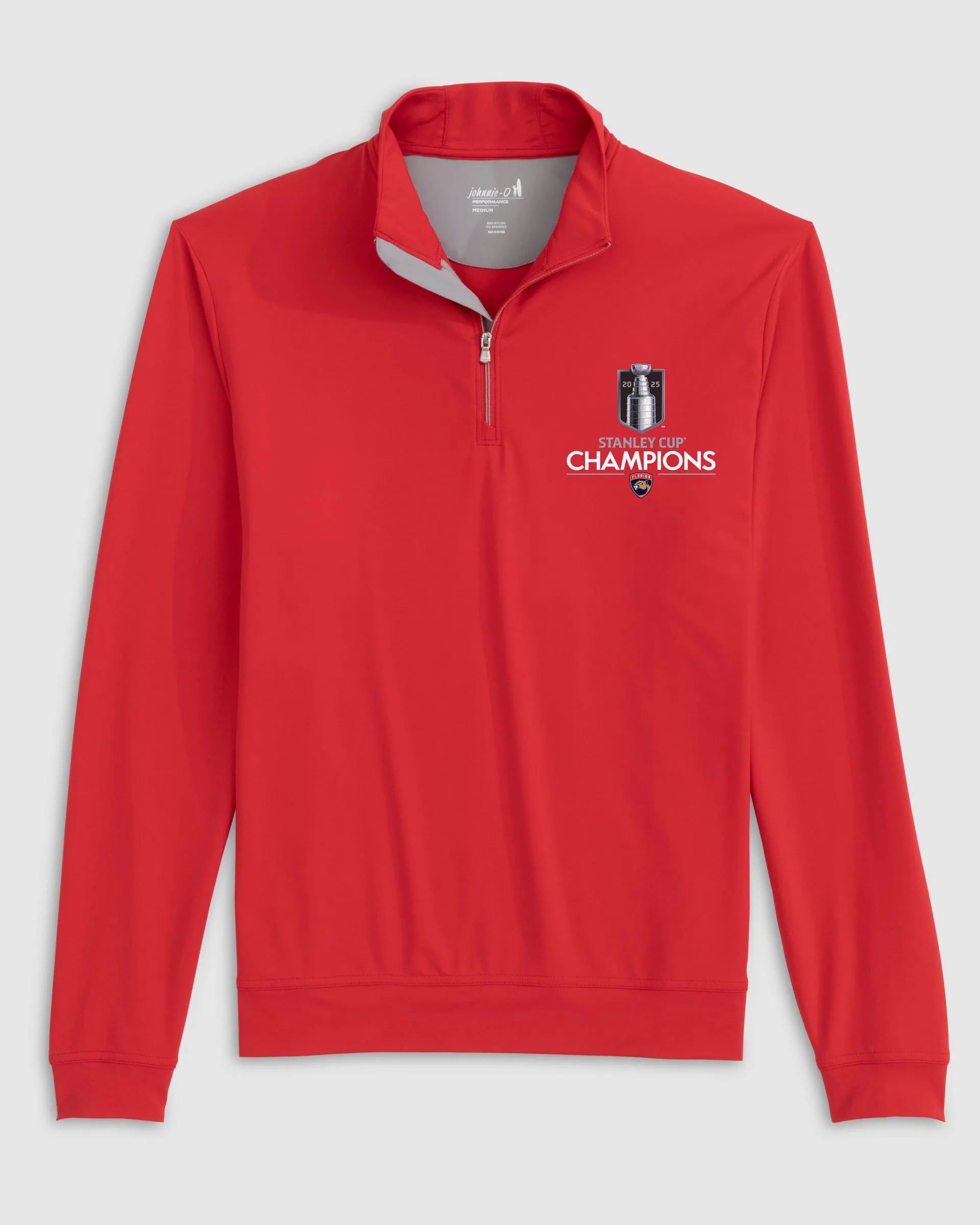 Florida Panthers Motion Performance 1/4 Zip Pullover - 2025 Stanley Cup Champions Logo sold by Johnnie-O product image thumbnail 3