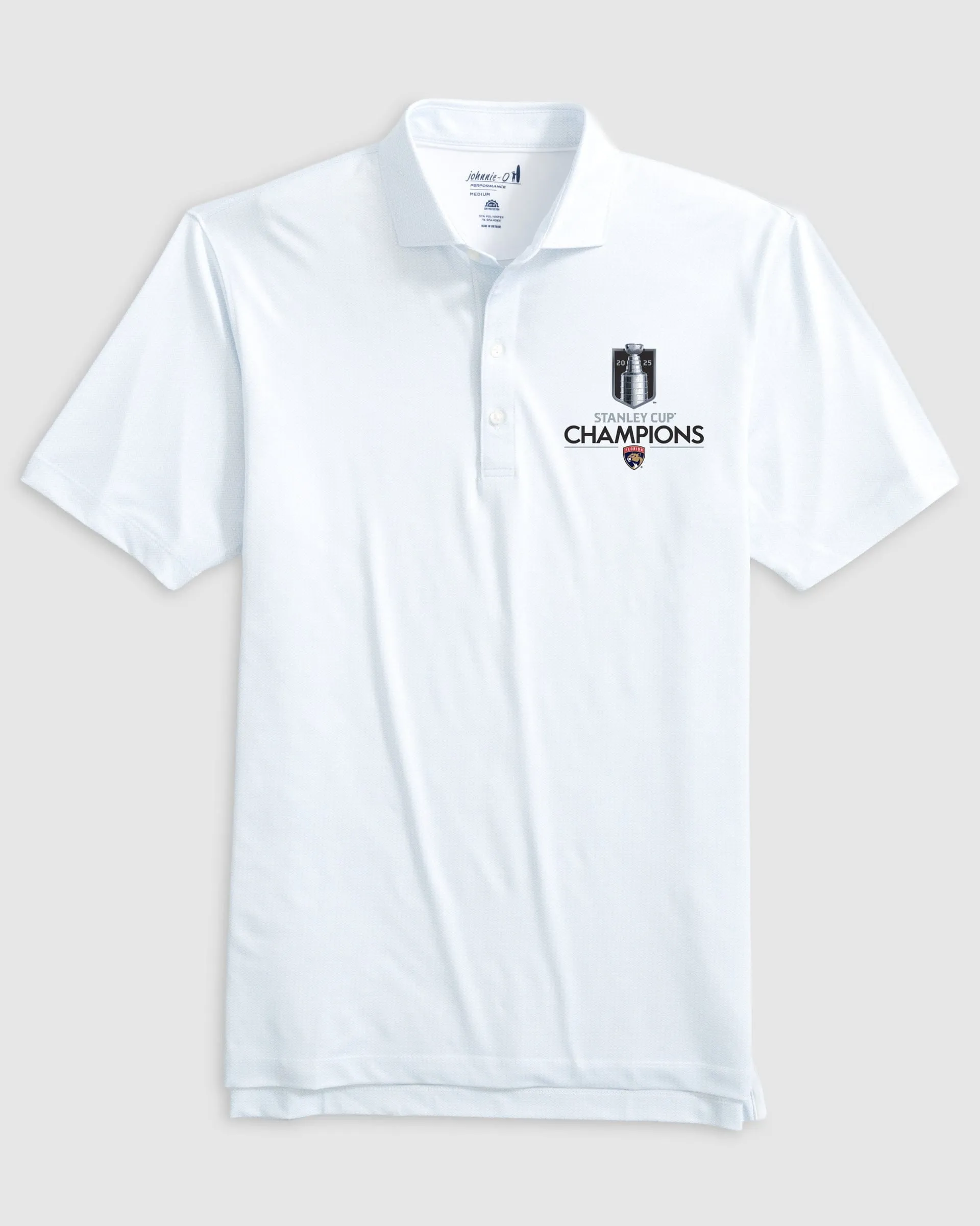 Florida Panthers Slade Performance Jersey Polo - 2025 Stanley Cup Champions Logo sold by Johnnie-O product image thumbnail 3