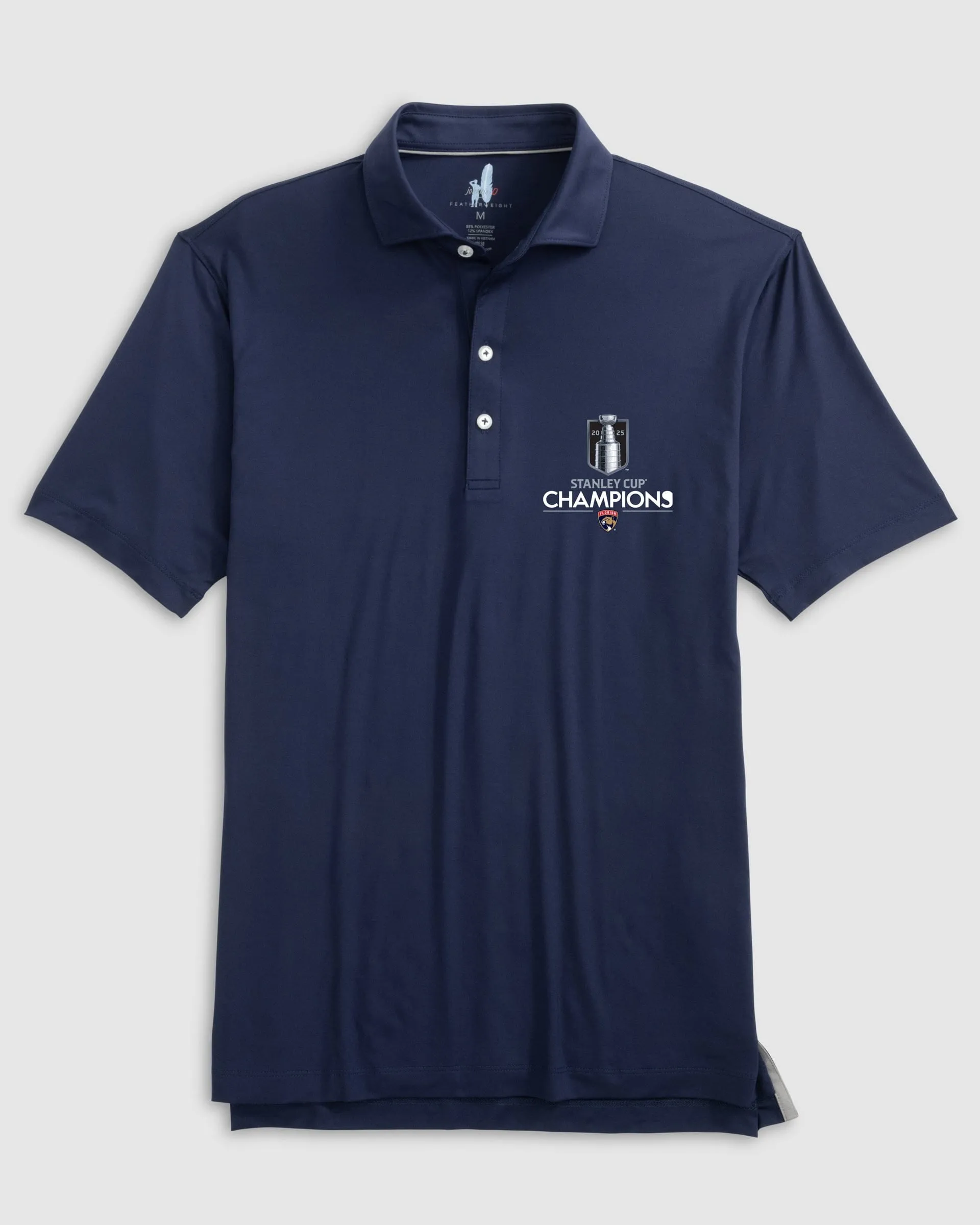 Florida Panthers Huronn Featherweight Performance Polo - 2025 Stanley Cup Champions Logo sold by Johnnie-O product image thumbnail 3