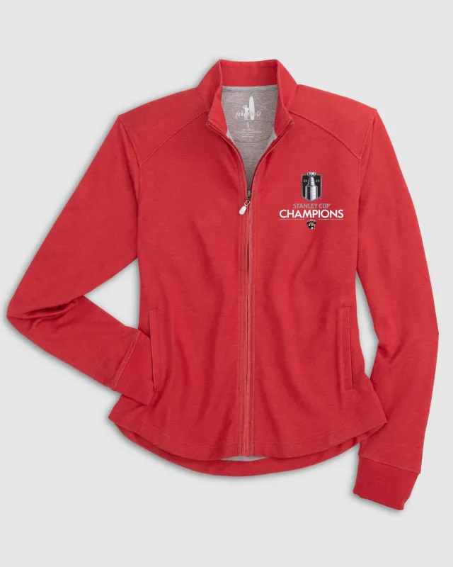 Women's Florida Panthers Tomi Full Zip Jacket - 2025 Stanley Cup Champions Logo sold by Johnnie-O