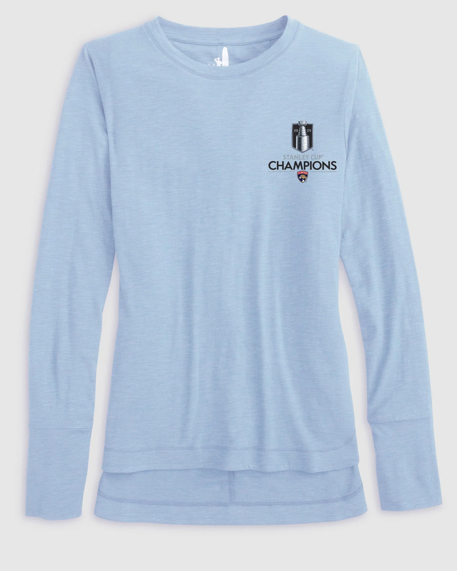 Women's Florida Panthers Valerie Long Sleeve Tee - 2025 Stanley Cup Champions Logo sold by Johnnie-O product image thumbnail 5