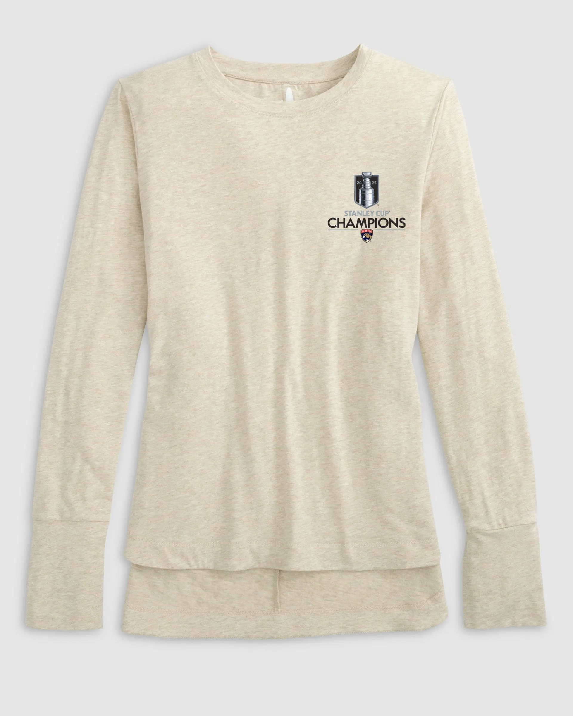 Women's Florida Panthers Valerie Long Sleeve Tee - 2025 Stanley Cup Champions Logo sold by Johnnie-O product image thumbnail 3