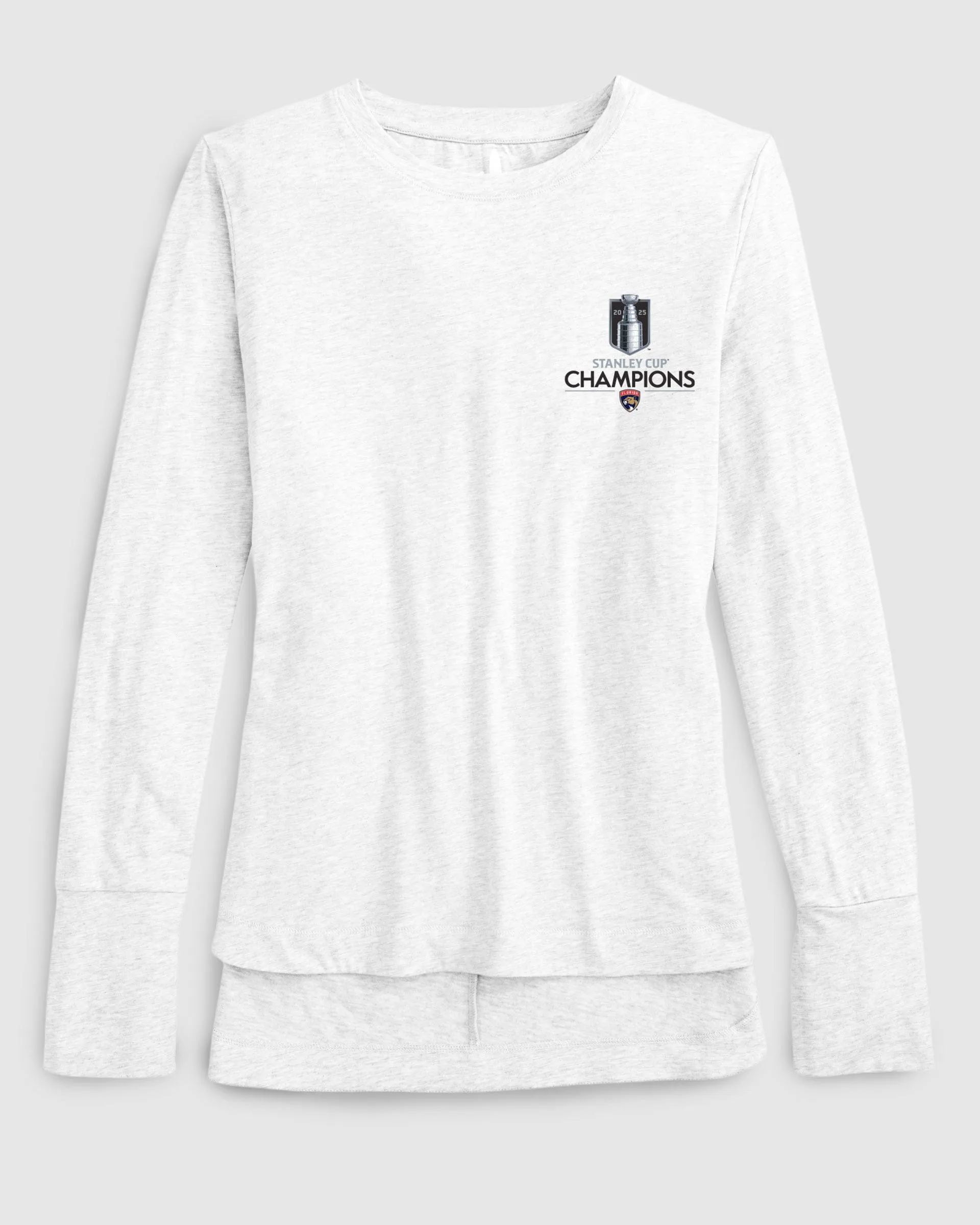 Women's Florida Panthers Valerie Long Sleeve Tee - 2025 Stanley Cup Champions Logo sold by Johnnie-O