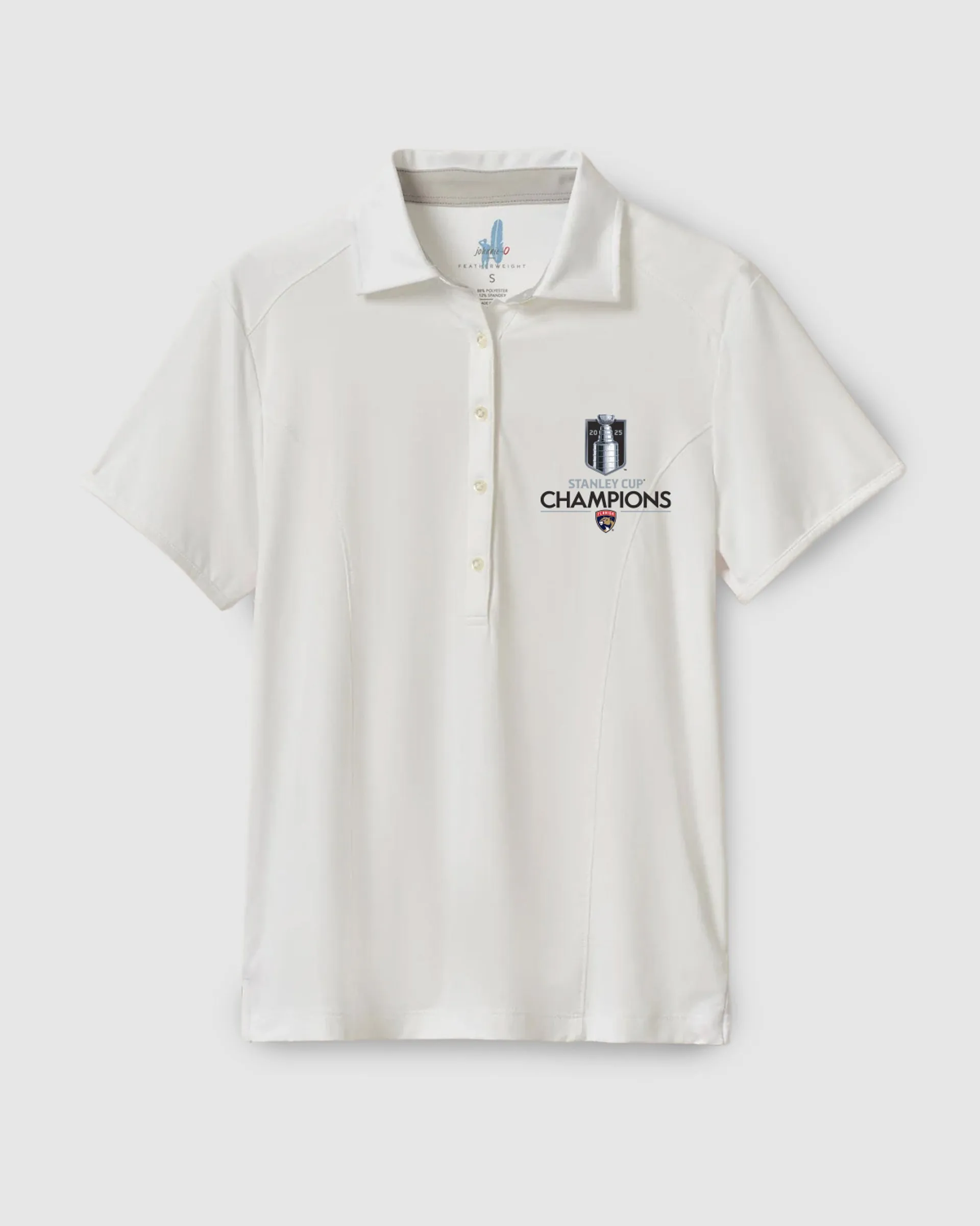 Women's Florida Panthers Angela Performance Polo - 2025 Stanley Cup Champions Logo sold by Johnnie-O