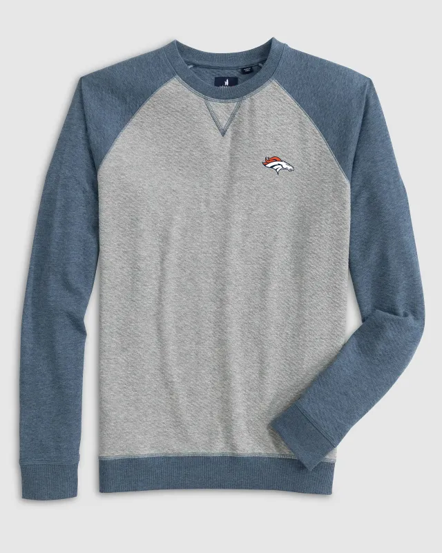 Denver Broncos Weyburn Lakewave Baseball Sweatshirt sold by Johnnie-O