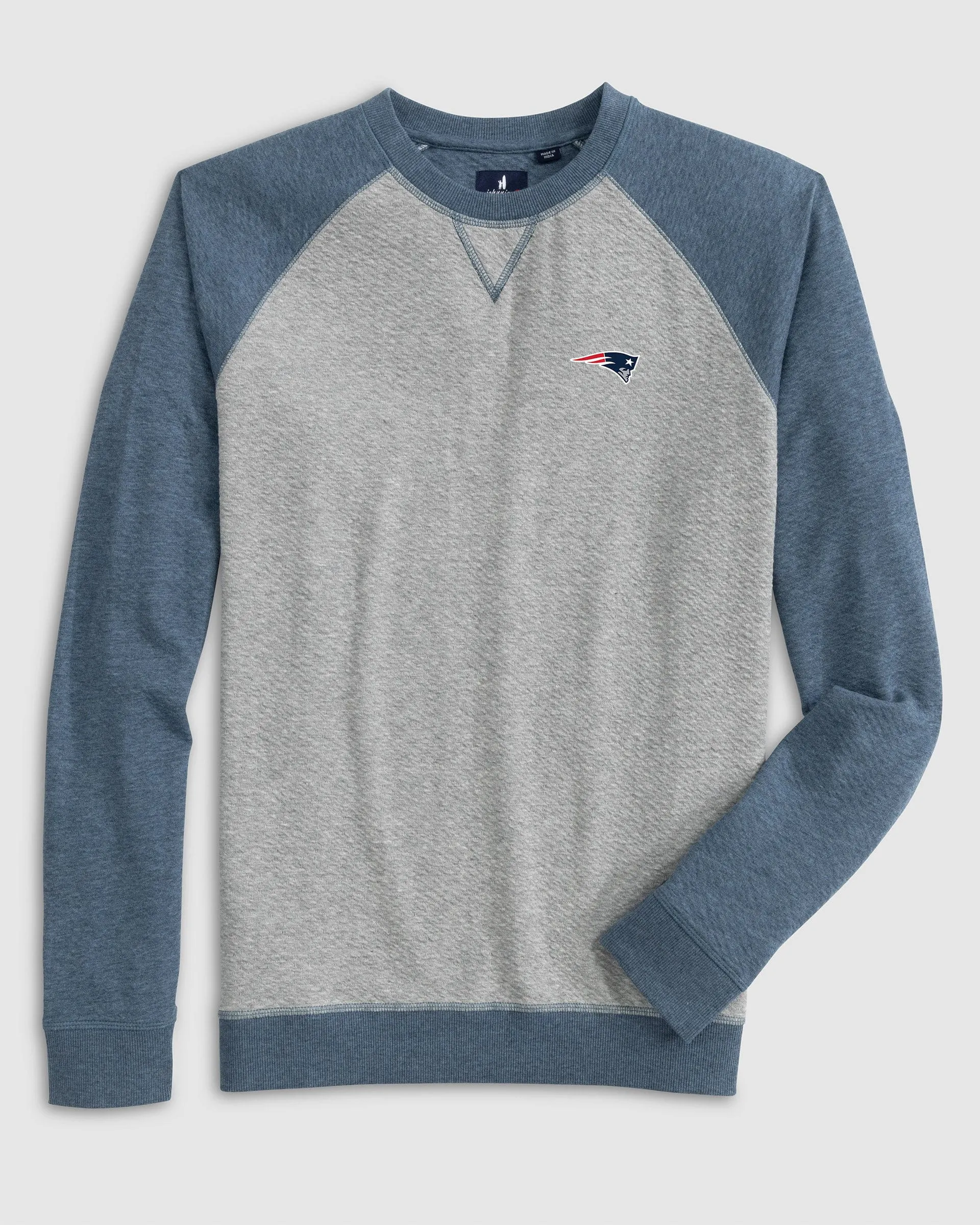 New England Patriots Weyburn Lakewave Baseball Sweatshirt sold by Johnnie-O