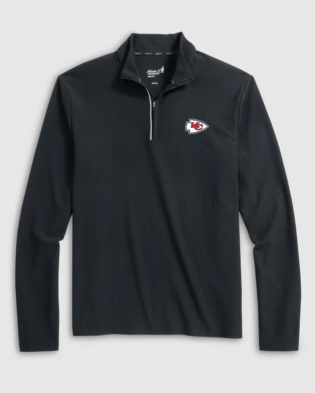 Kansas City Chiefs Hoppin Performance 1/4 Zip sold by Johnnie-O
