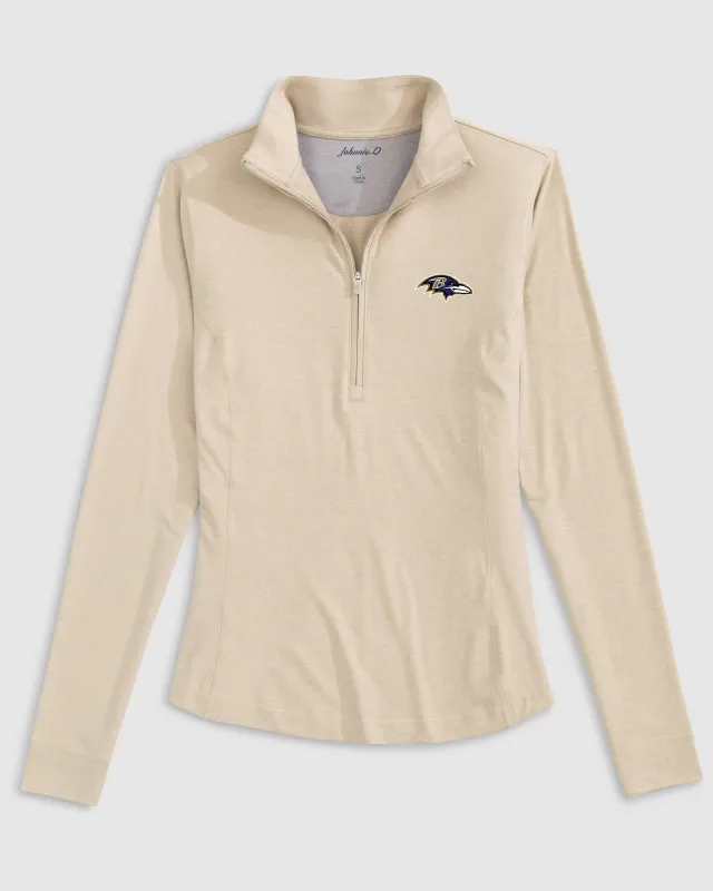 Women's Baltimore Ravens Susie Performance 1/4 Zip sold by Johnnie-O