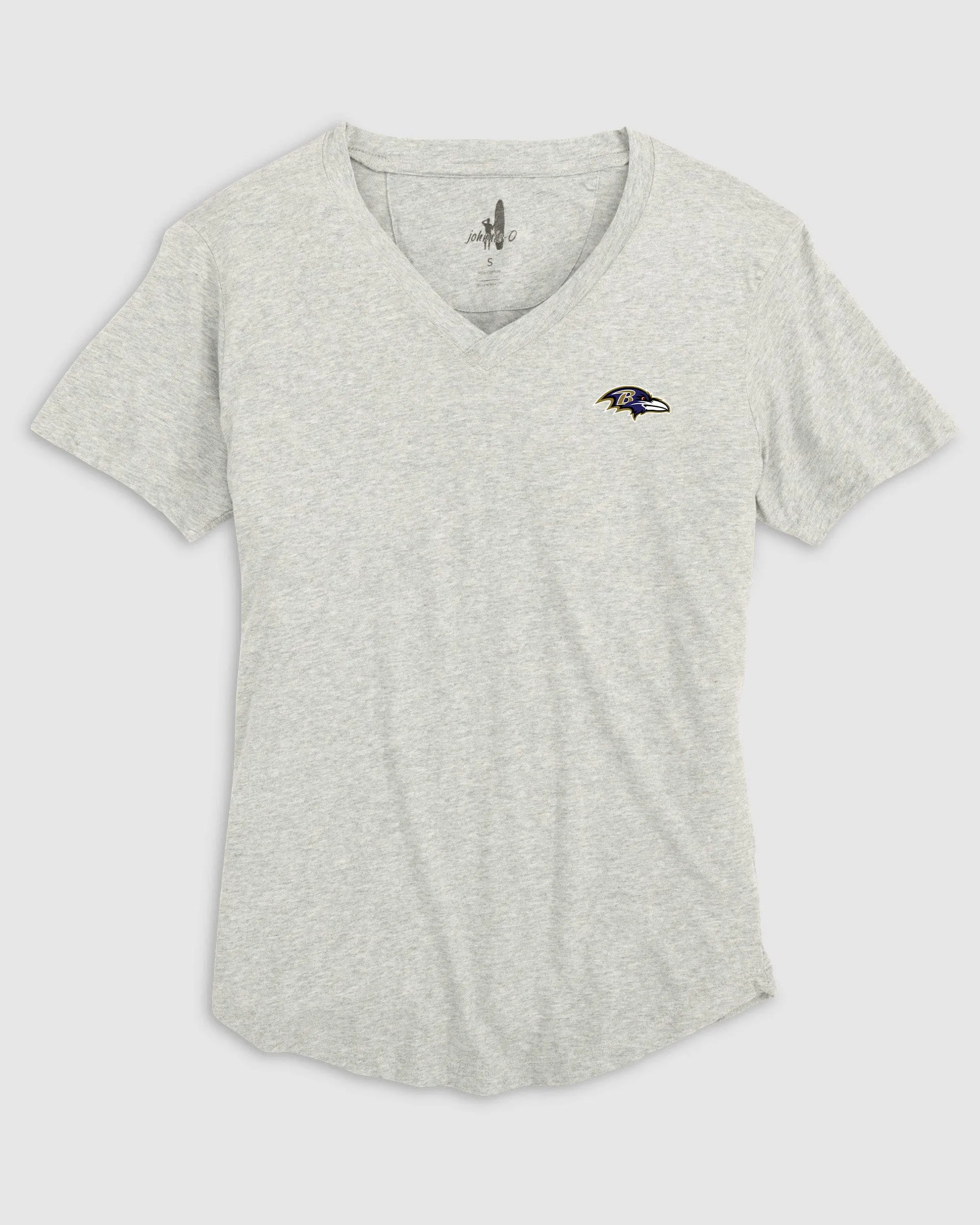 Women's Baltimore Ravens Merediths V-Neck T-Shirt sold by Johnnie-O product image thumbnail 2