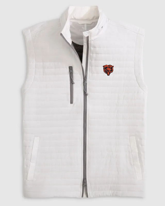 Chicago Bears Crosswind Quilted Performance Vest sold by Johnnie-O