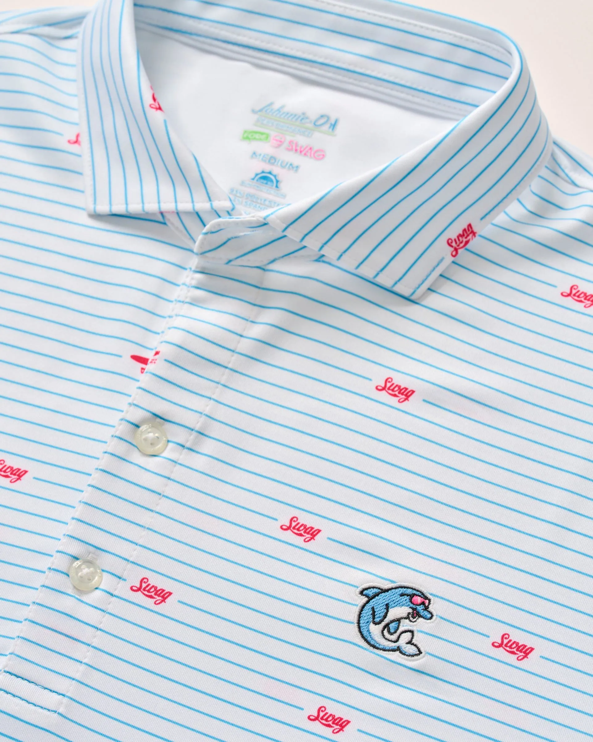 SWAG Golf x Johnnie-O Performance Polo - Wavefinder sold by Johnnie-O product image thumbnail 3