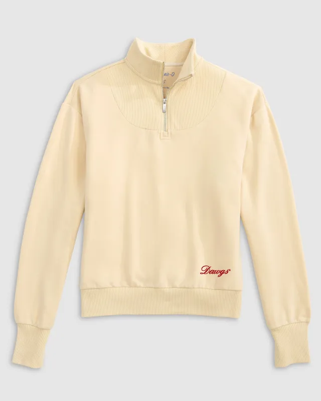 Women's Georgia Naomi Rib Knit 1/4 Zip - Script Logo sold by Johnnie-O