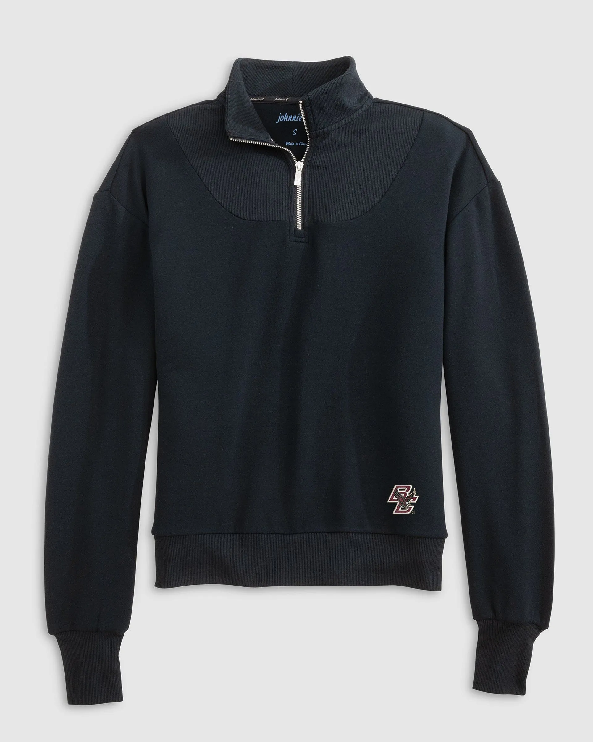 Women's Boston College Naomi Rib Knit 1/4 Zip sold by Johnnie-O product image thumbnail 2