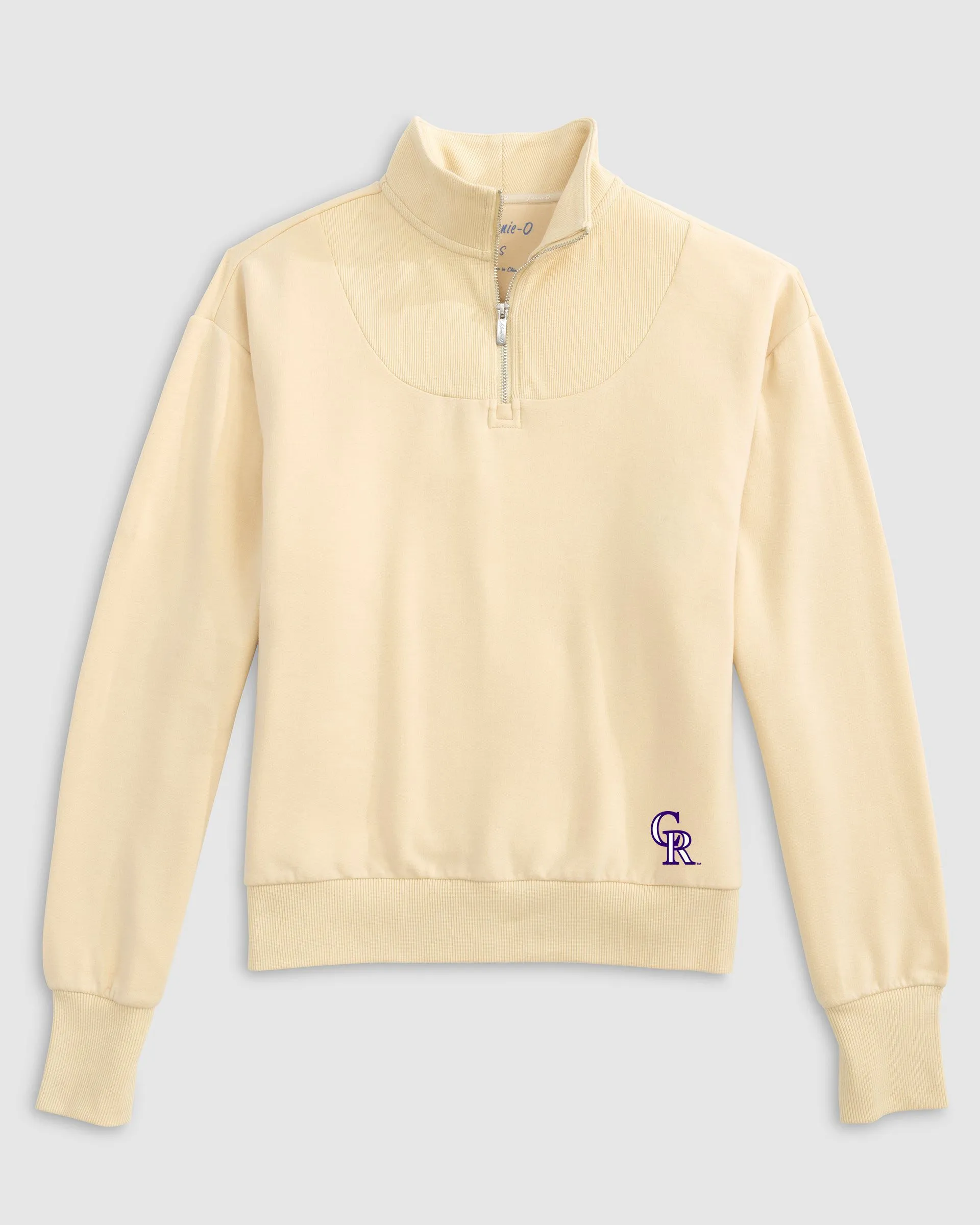 Women's Colorado Rockies Naomi Rib Knit 1/4 Zip sold by Johnnie-O product image thumbnail 2