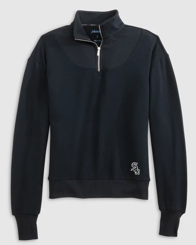 Women's Chicago White Sox Naomi Rib Knit 1/4 Zip made by Johnnie-O