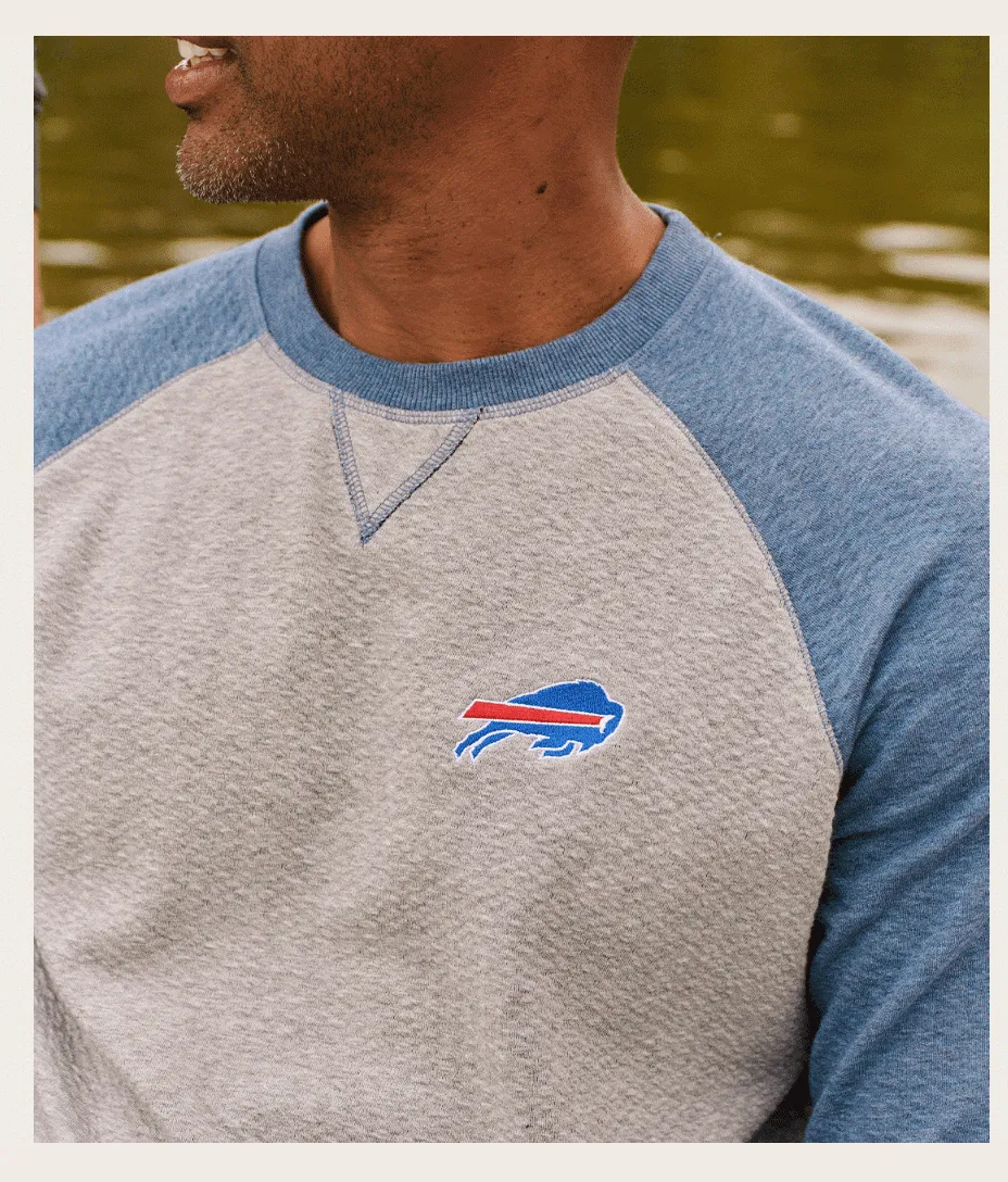 Buffalo Bills Weyburn Lakewave Baseball Sweatshirt sold by Johnnie-O product image thumbnail 2