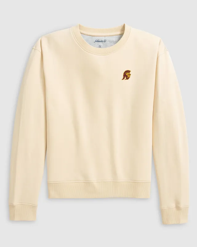 Women's Southern California Penny Crewneck Sweatshirt - Trojan Logo sold by Johnnie-O