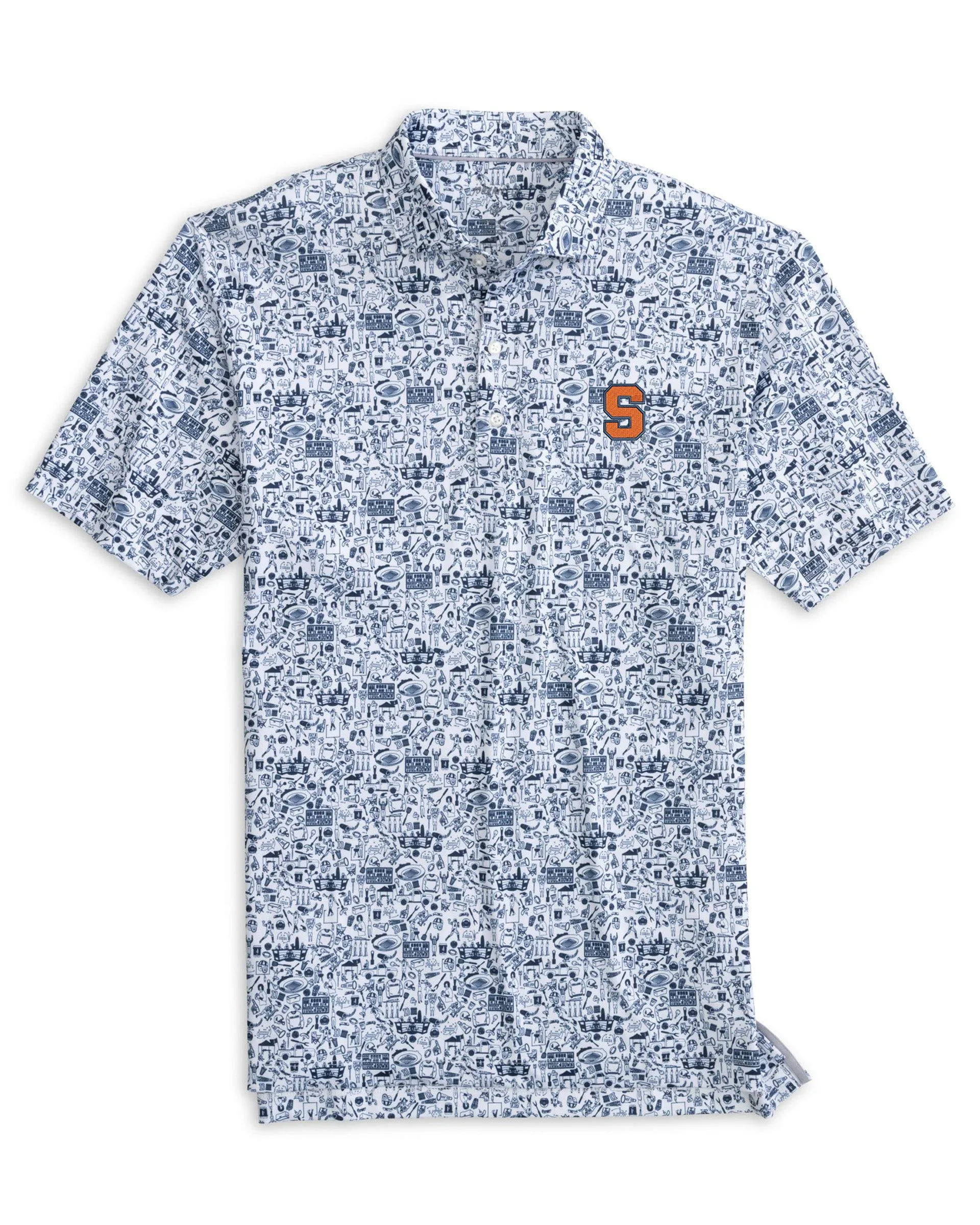 Syracuse Tailgater Printed Jersey Performance Polo sold by Johnnie-O product image thumbnail 2