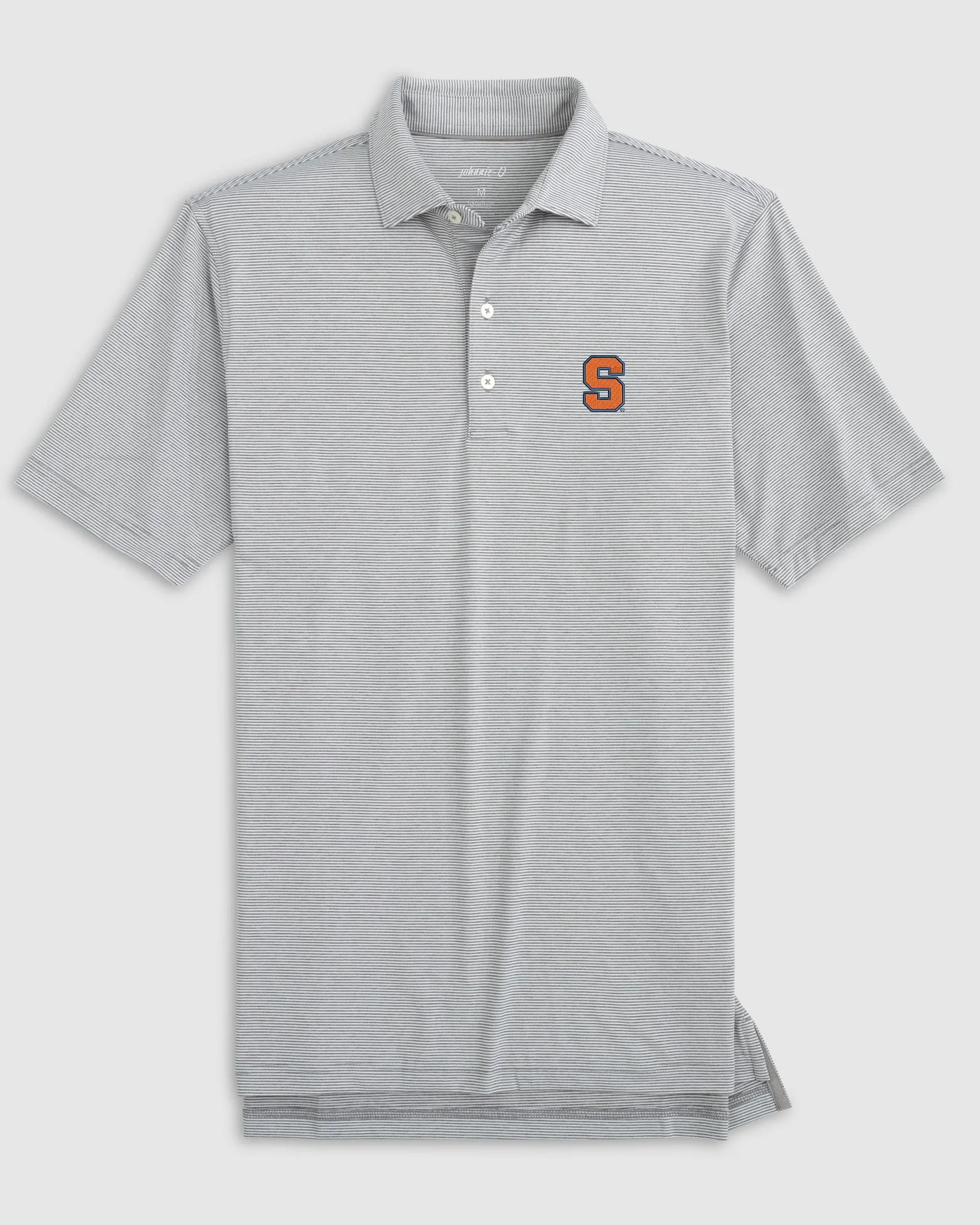 Syracuse Lyndonn Striped Performance Jersey Polo sold by Johnnie-O