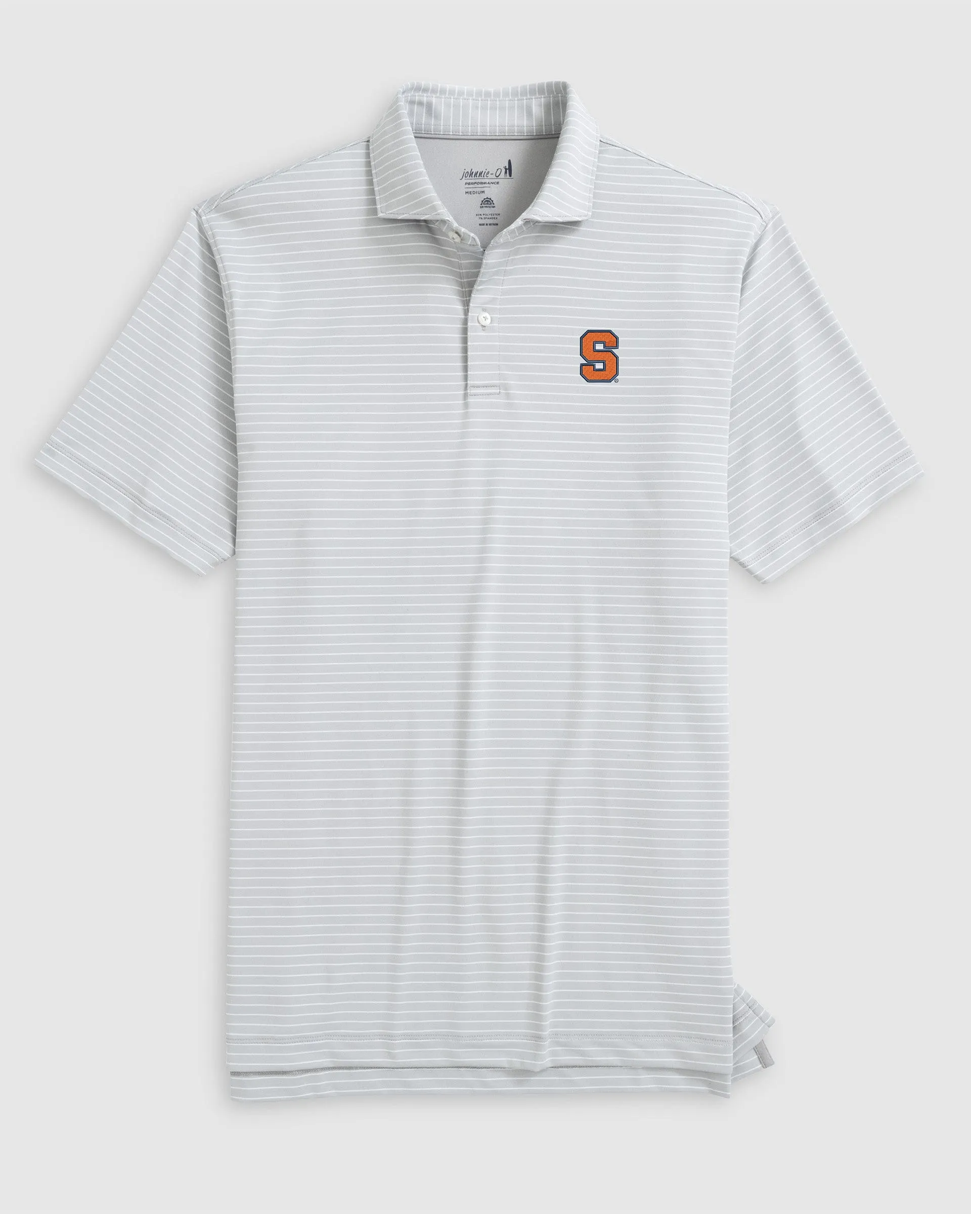Syracuse Beau Striped Performance Jersey Polo sold by Johnnie-O