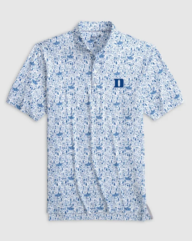 Duke Hoop There It Is Printed Performance Jersey Polo sold by Johnnie-O