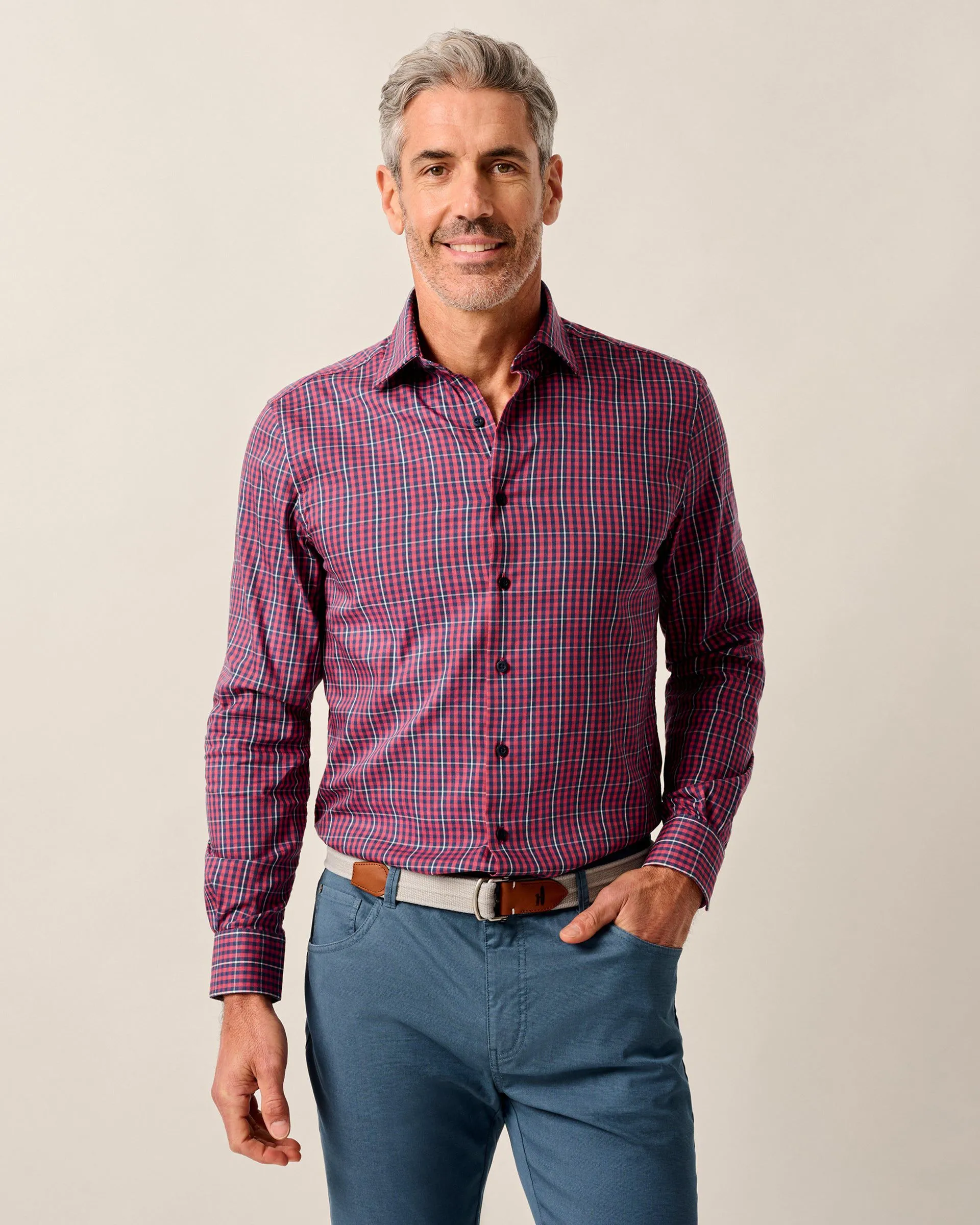 Natural Performance Button Down Shirt - Kenney sold by Johnnie-O