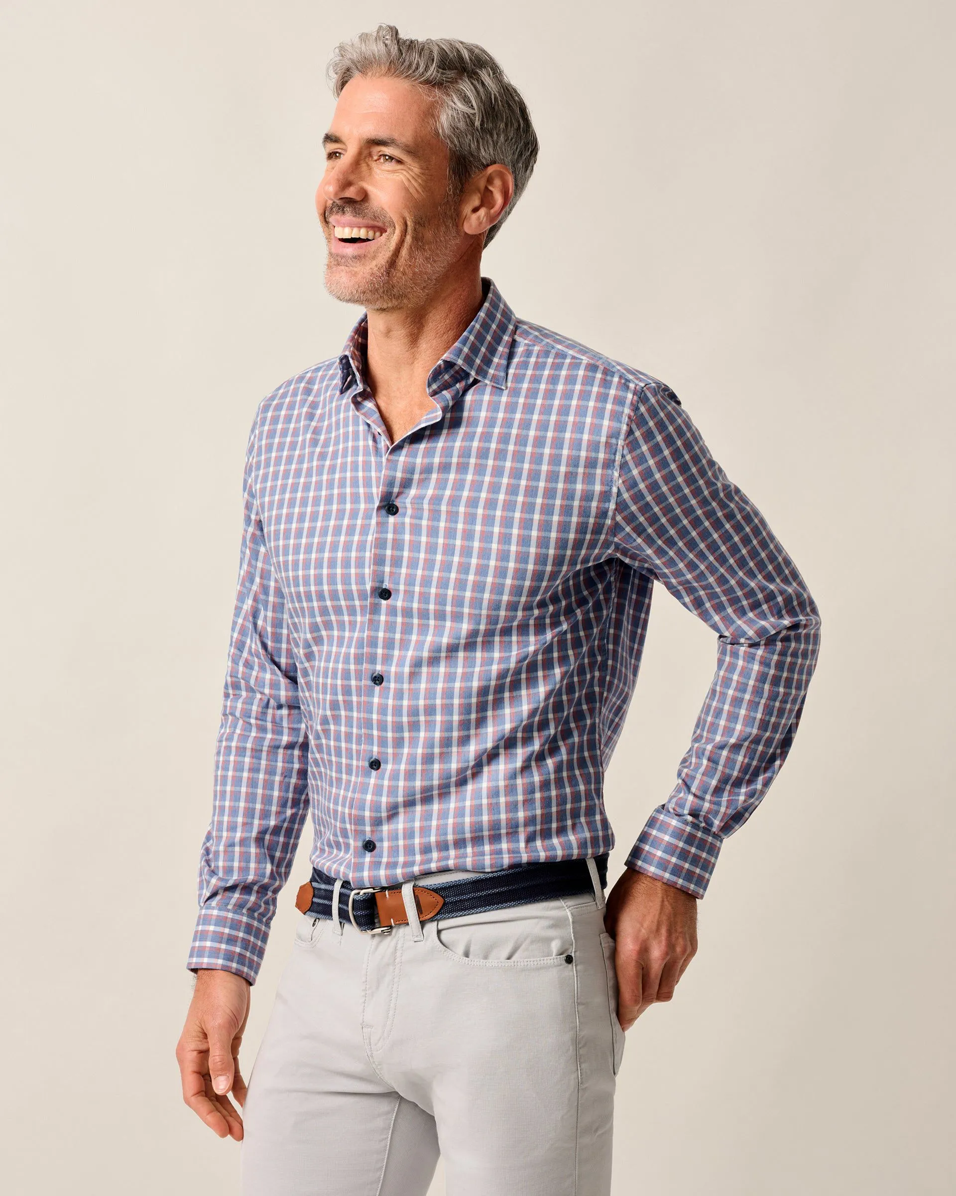 Natural Performance Button Down Shirt - Robertson sold by Johnnie-O product image thumbnail 4
