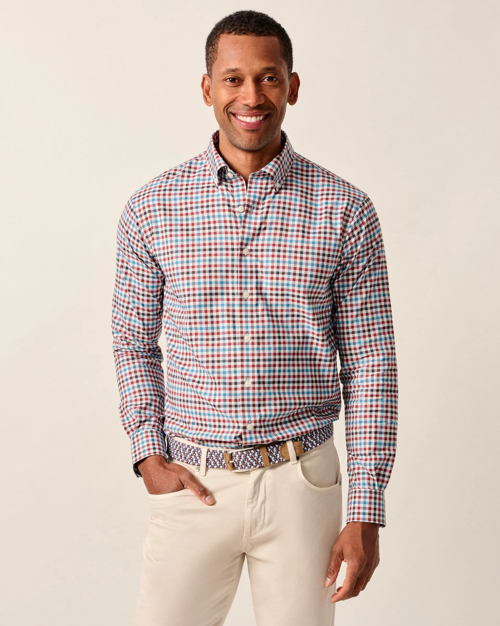 Featherweight Performance Button Down Shirt - Hartwick sold by Johnnie-O