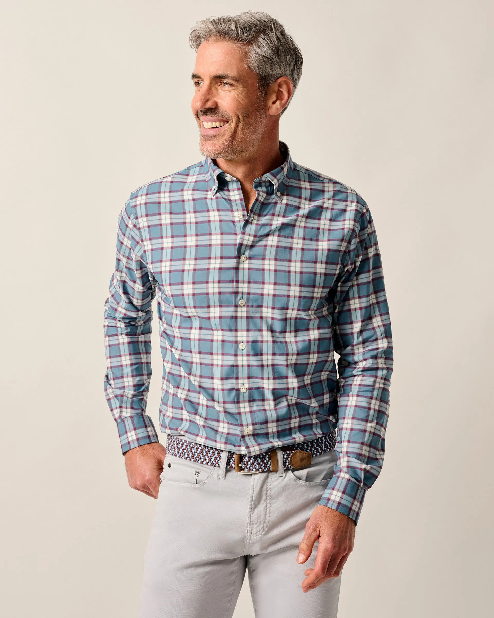Featherweight Performance Button Down Shirt - Feldy sold by Johnnie-O