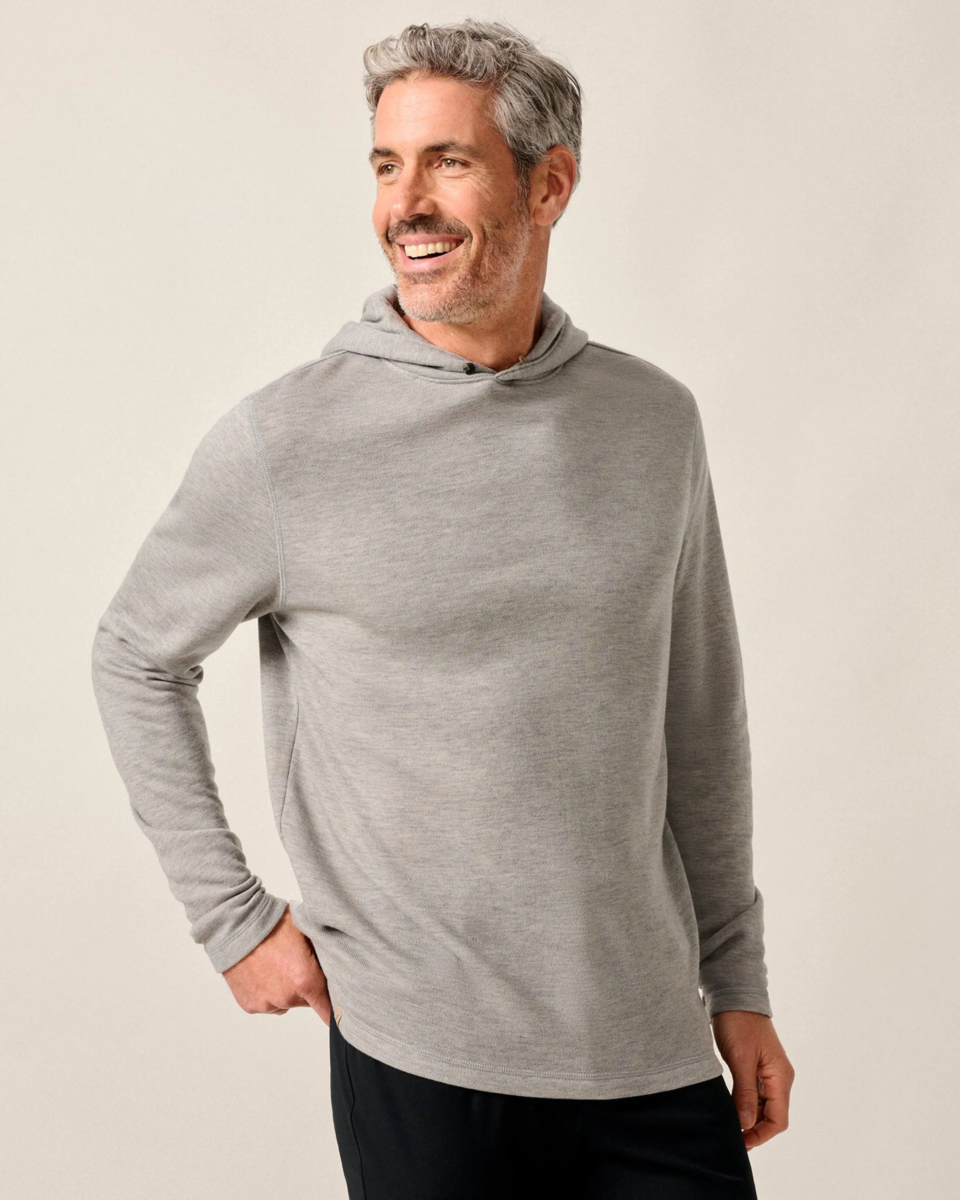 Drayton Merino Cashmere Sweater Hoodie sold by Johnnie-O