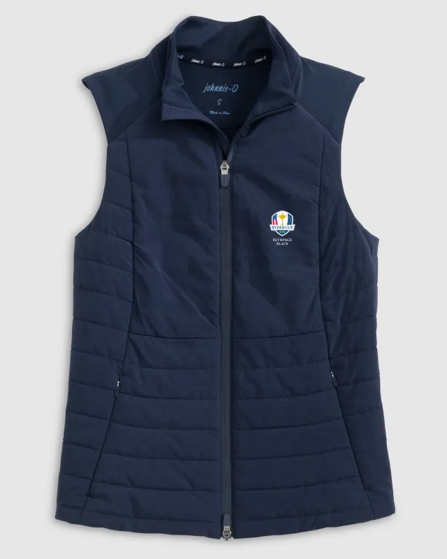 Women's Ryder Cup Victoria Performance Mixed Media Vest sold by Johnnie-O